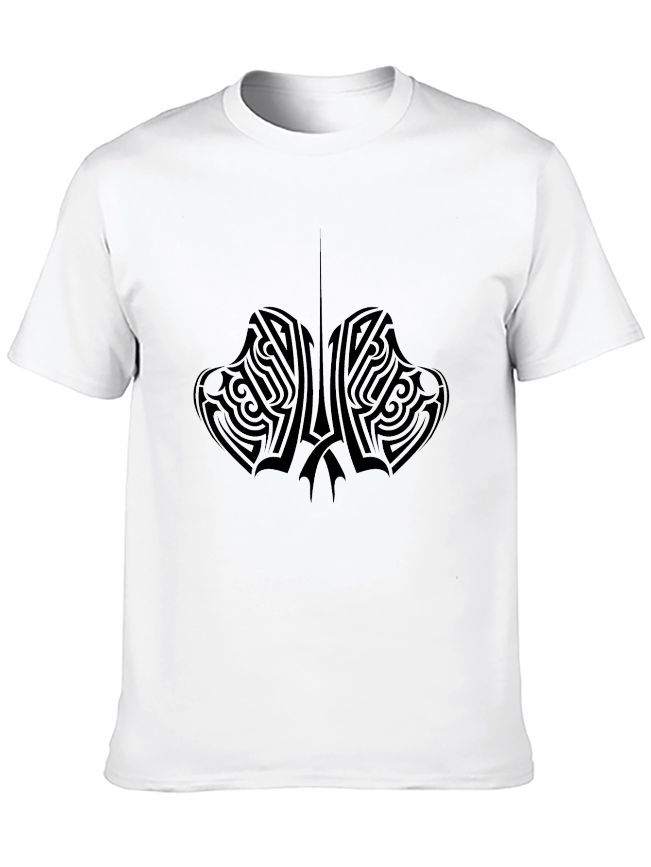 Tribal Tattoo Design Black T-Shirt for Men