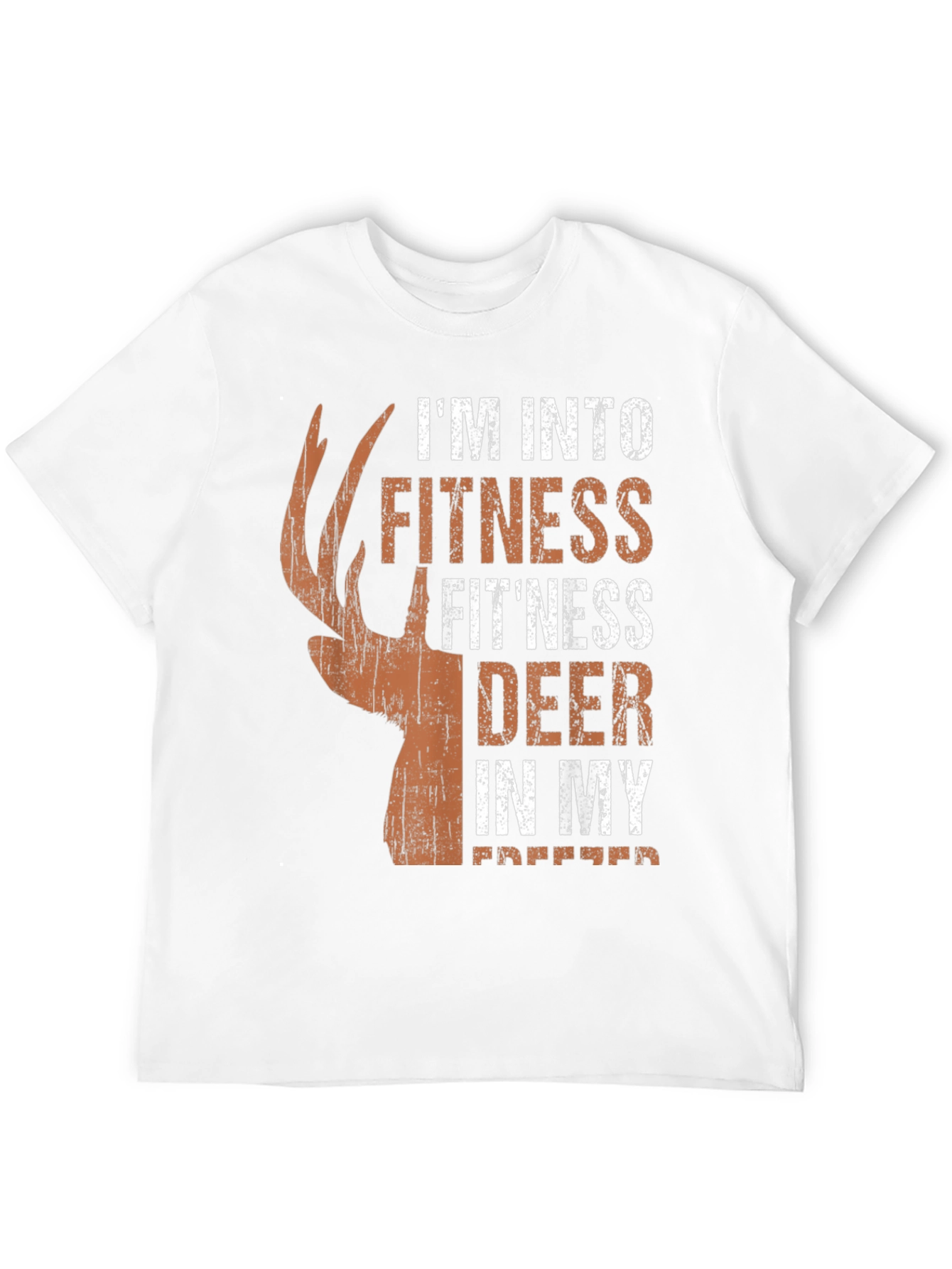 Fitness Deer Hunting T-Shirt - Novelty Graphic Tee