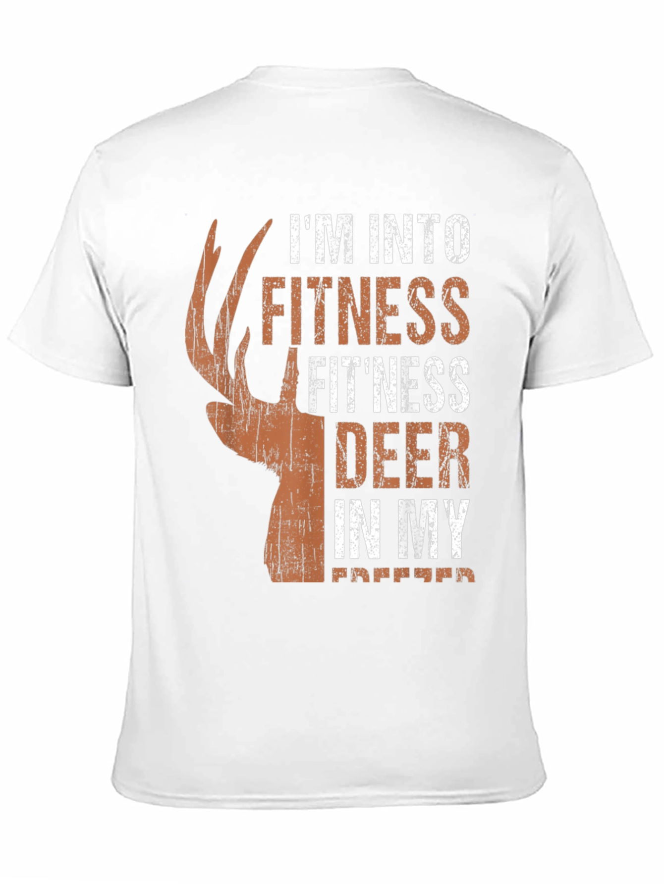 Fitness Deer Hunting T-Shirt - Novelty Graphic Tee
