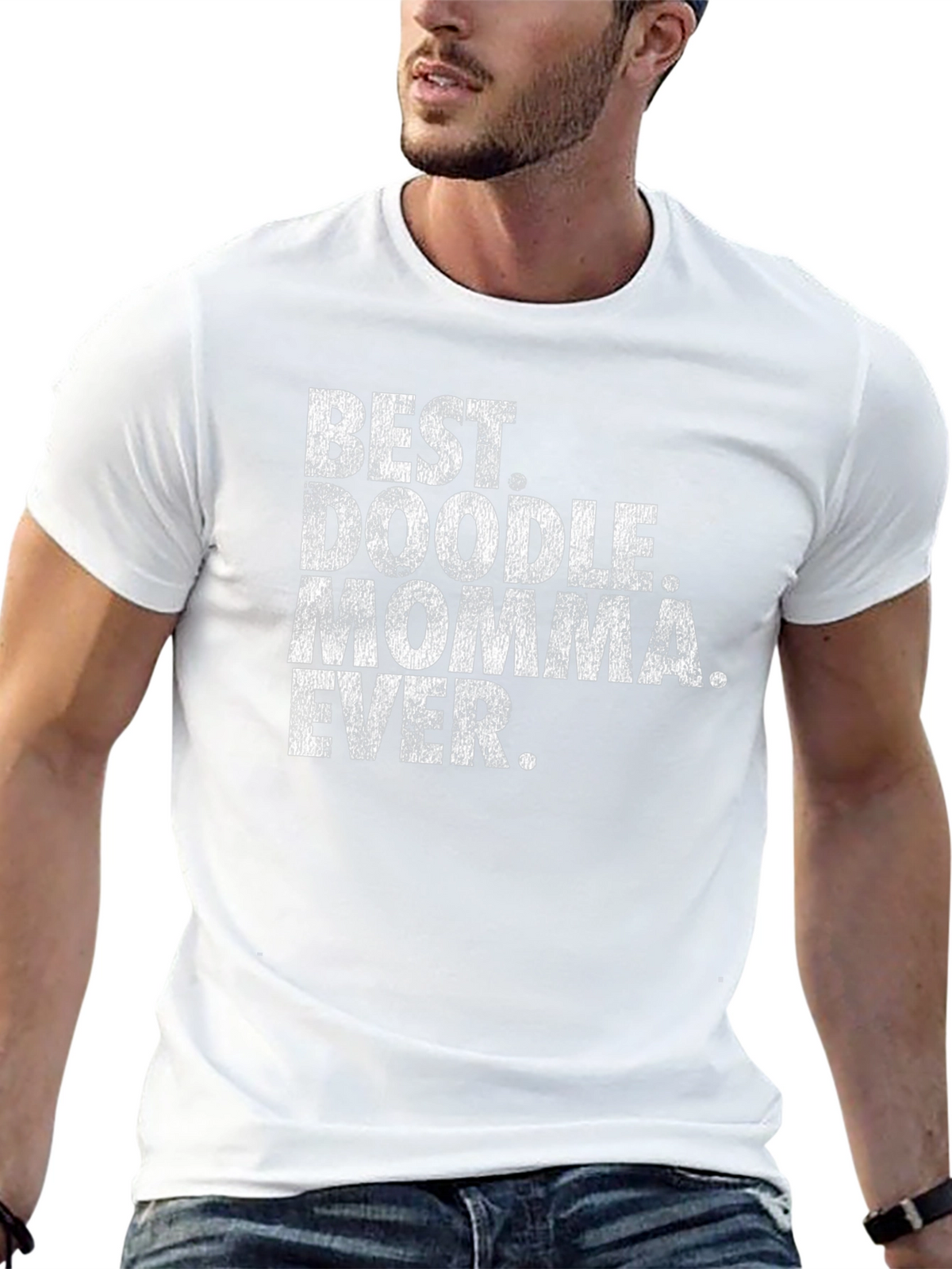 Best Doodle Momma Ever T-Shirt - Black