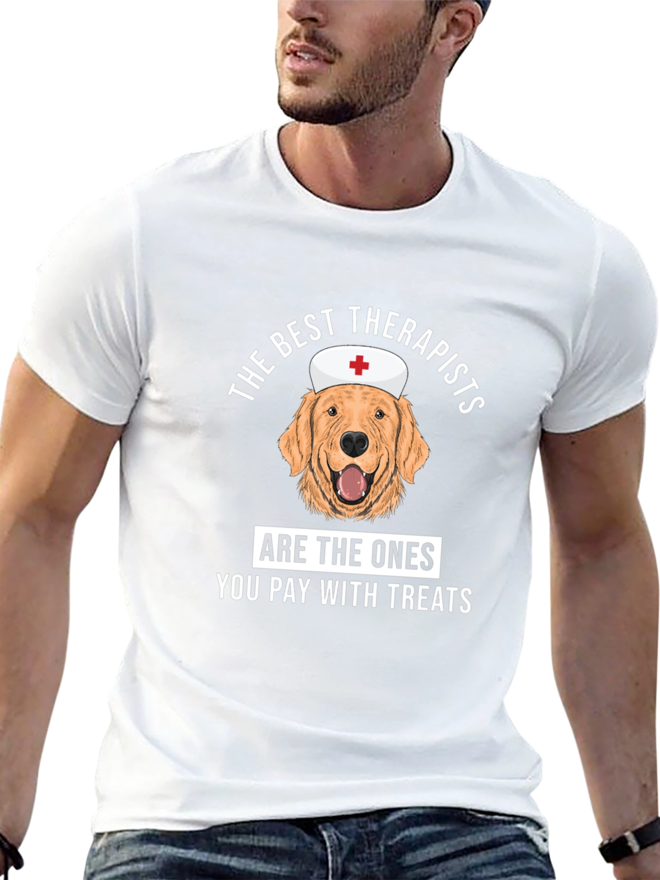 Dog Therapist T-Shirt - Best Therapists Treat Tee