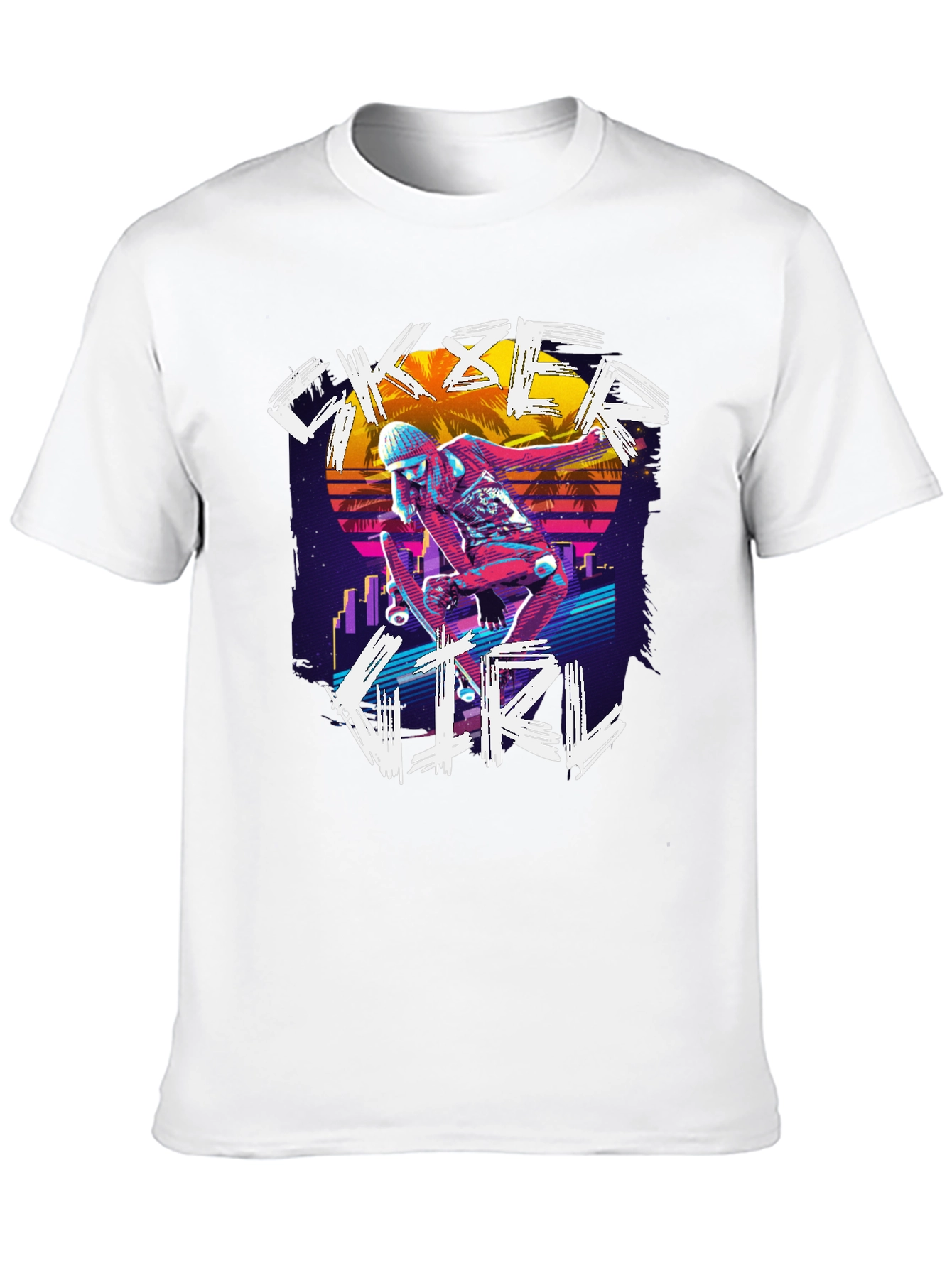 Skater Girl Retro T-Shirt