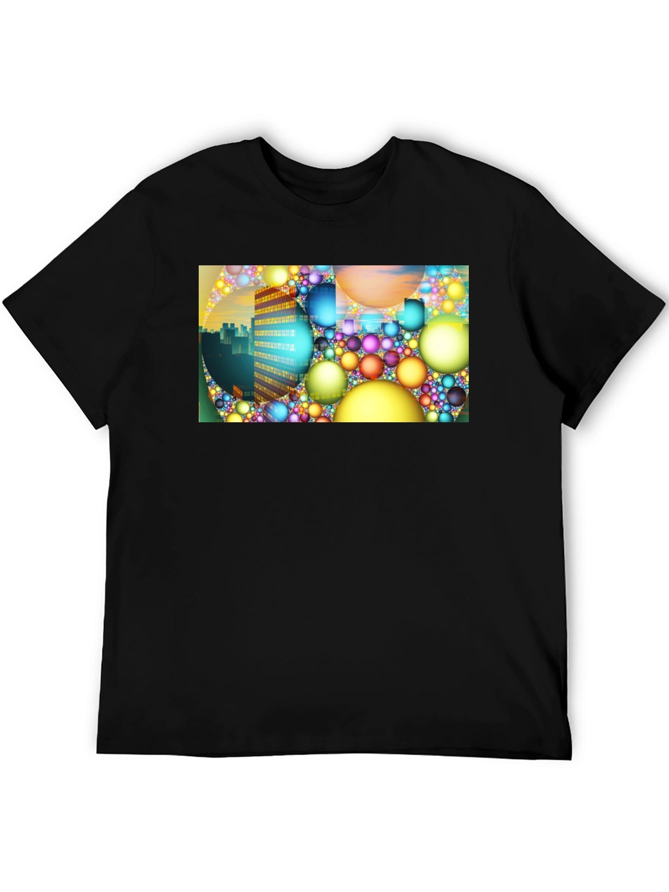 Abstract Cityscape Graphic Tee