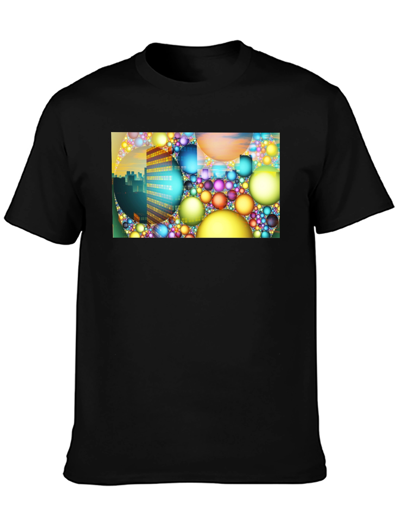 Abstract Cityscape Graphic Tee