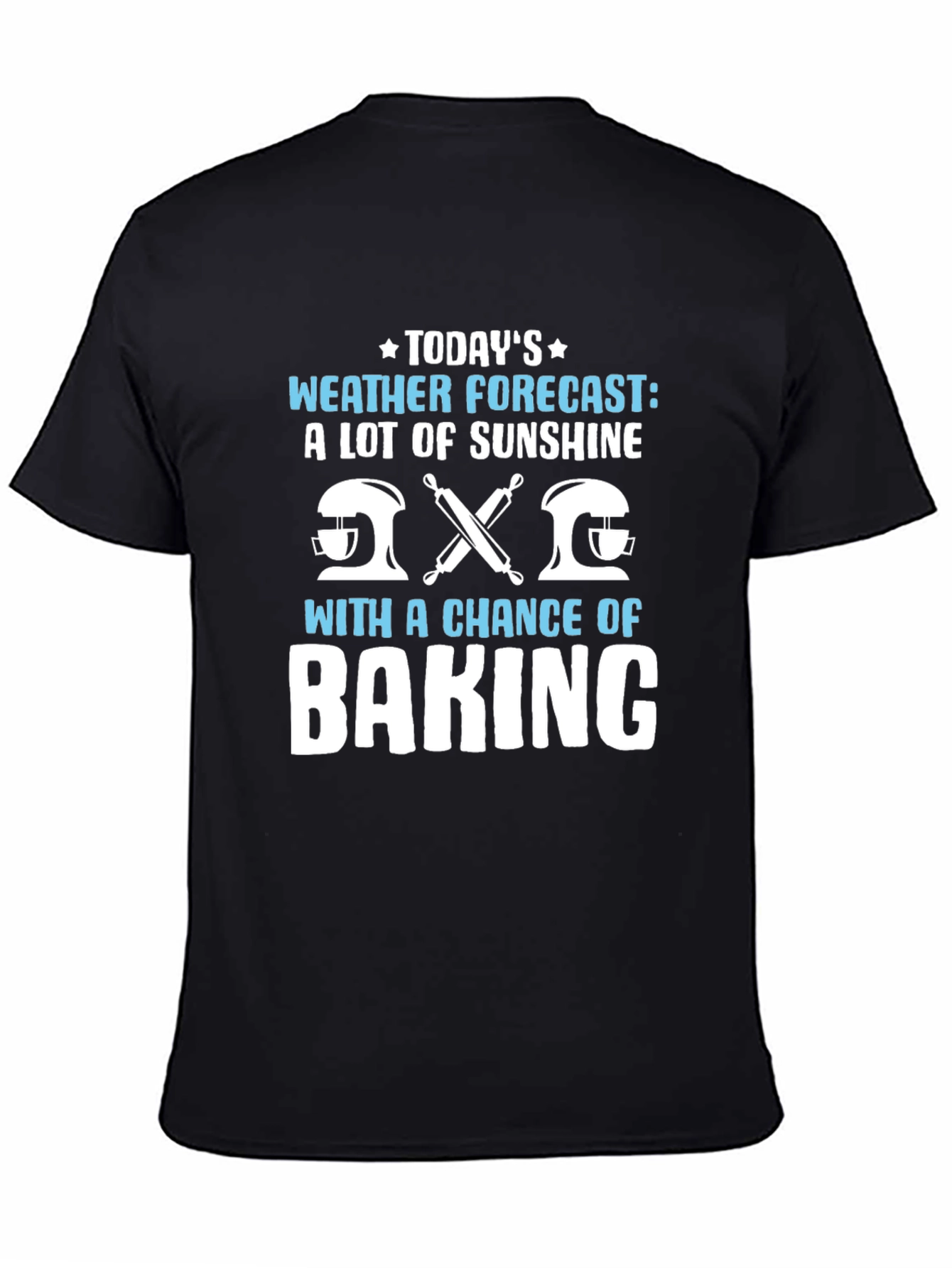 Funny Baking Weather Forecast Graphic T-Shirt