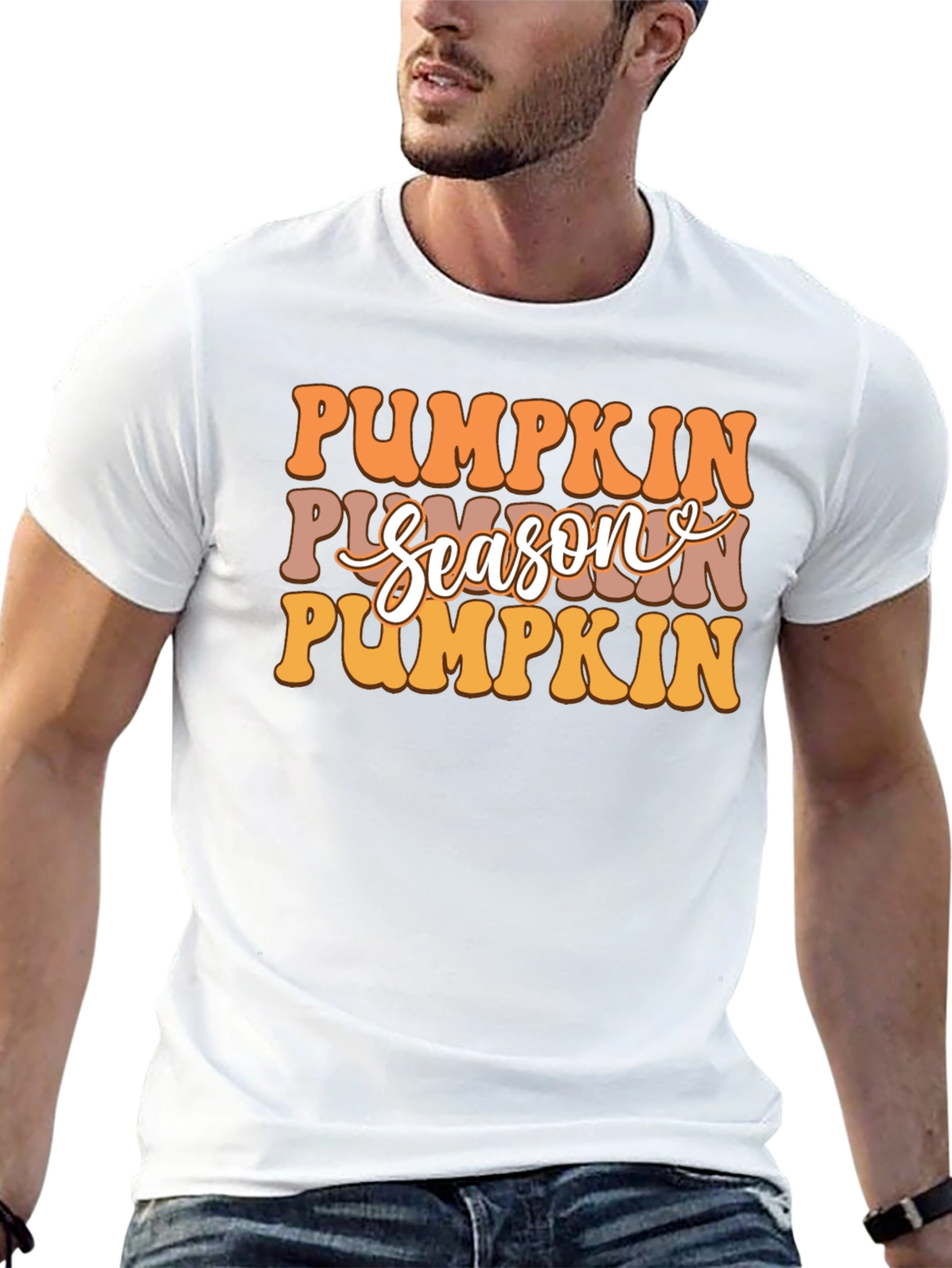 Pumpkin Season Graphic T-Shirt - Fall Fashion