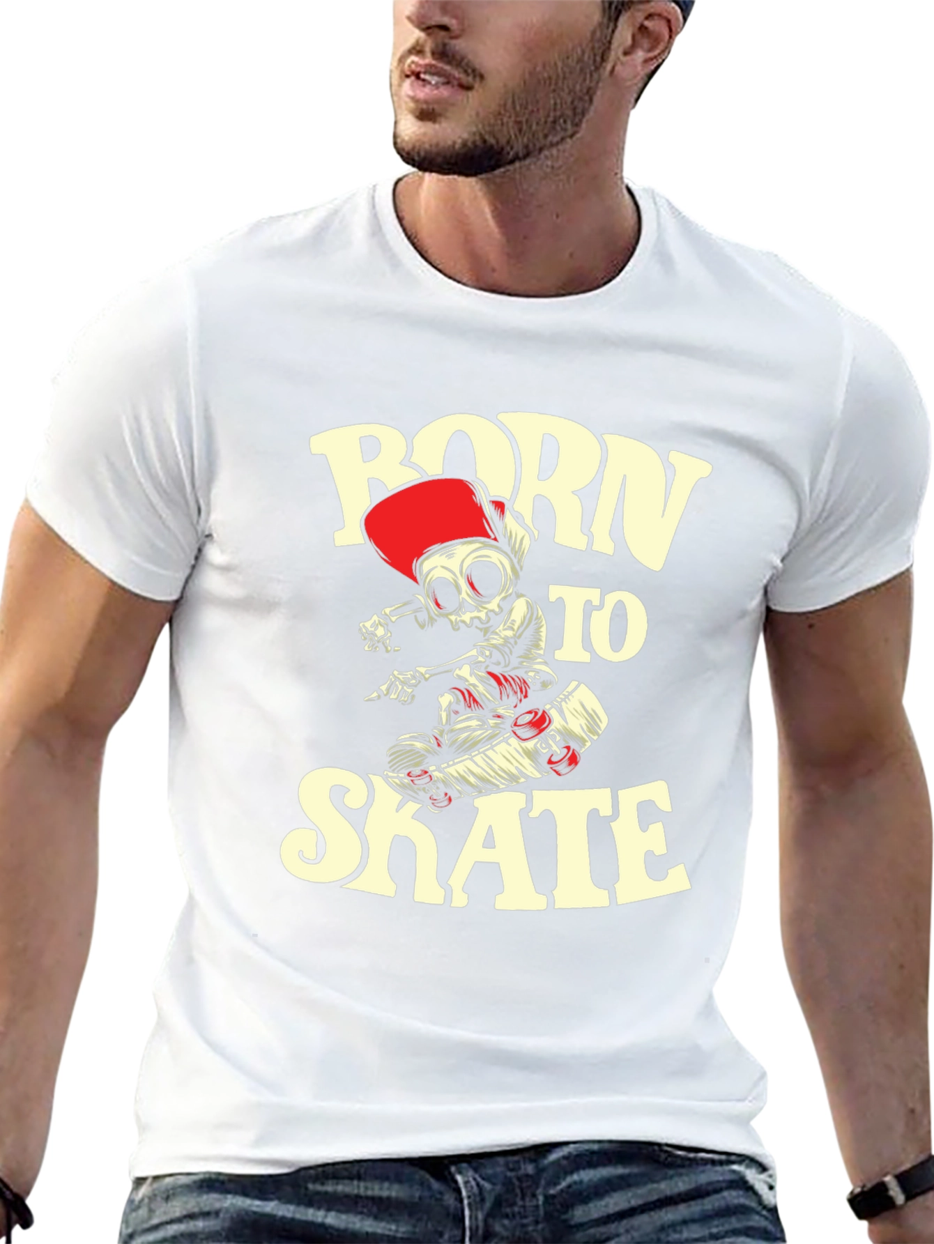 Born to Skate Graphic Tee - Black