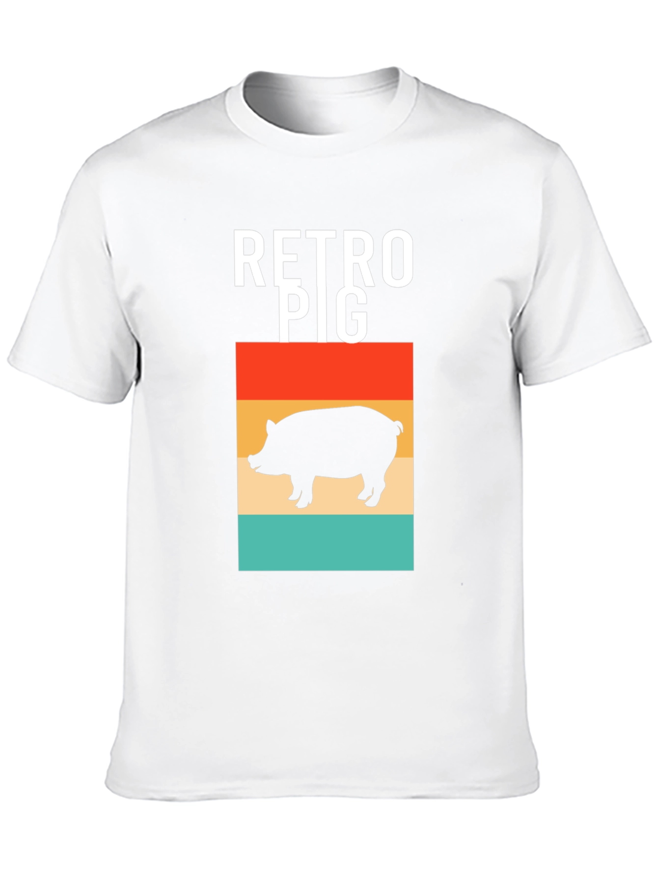 Retro Pig T-Shirt - Black Graphic Tee