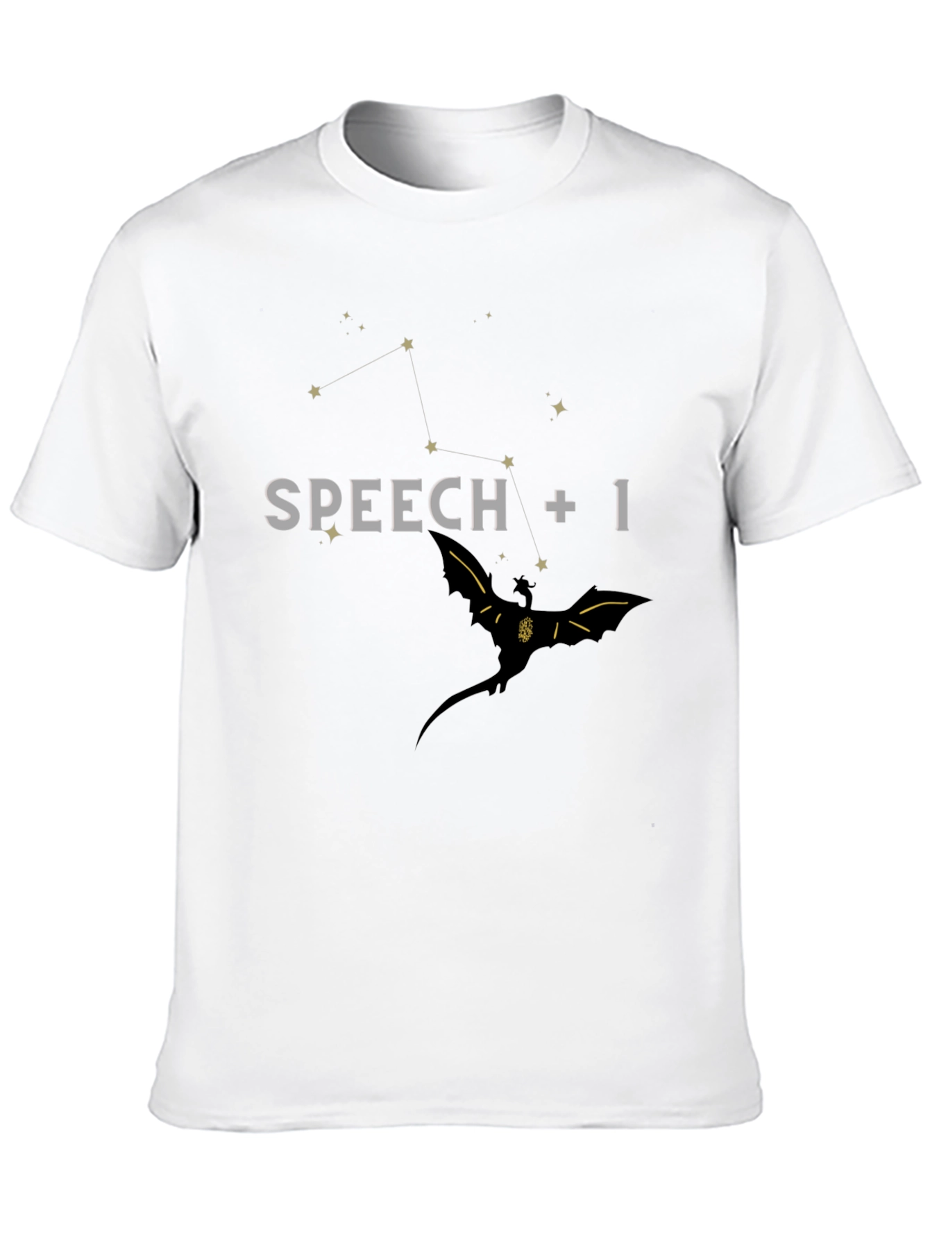 Speech +1 Dragon Graphic T-Shirt - Black