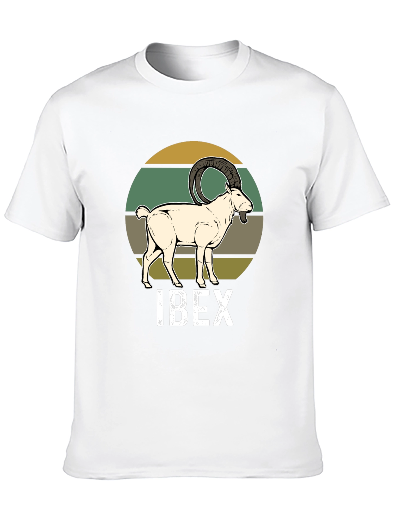 Ibex Graphic Tee - Retro Animal Print T-Shirt