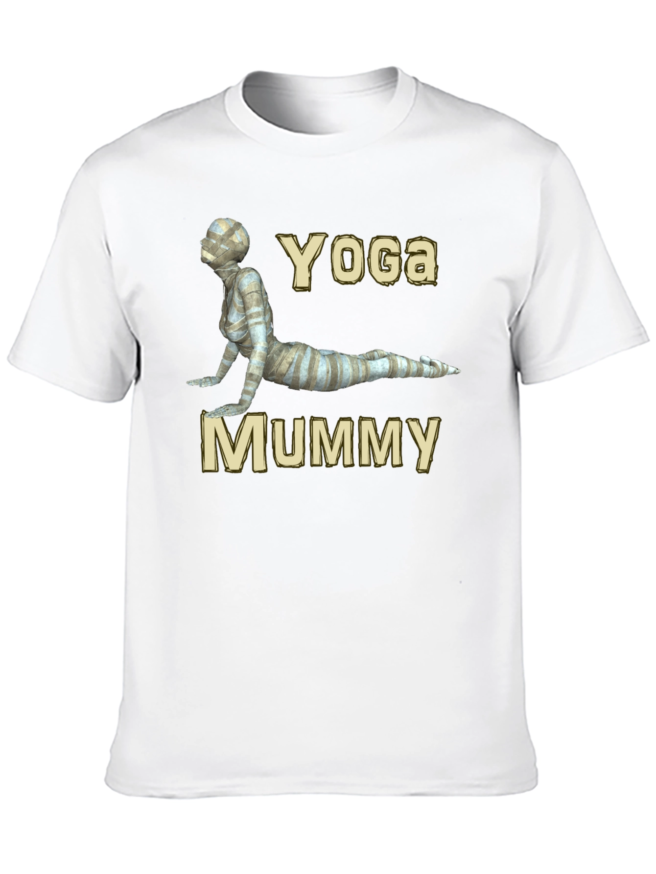 Yoga Mummy Graphic T-Shirt - Soft Cotton Blend