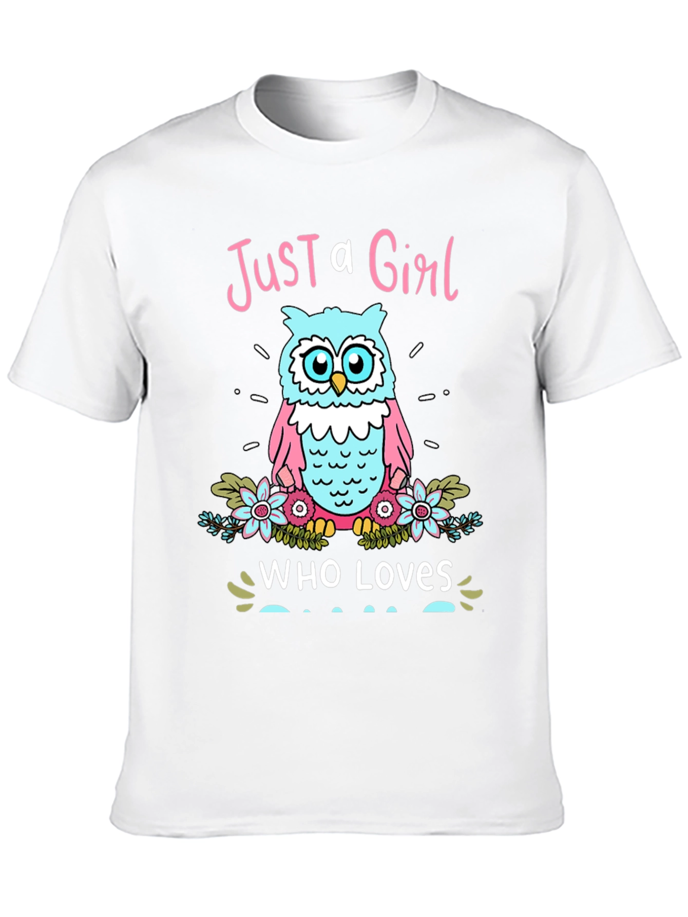 Just a Girl Who Loves Owls Graphic Tee