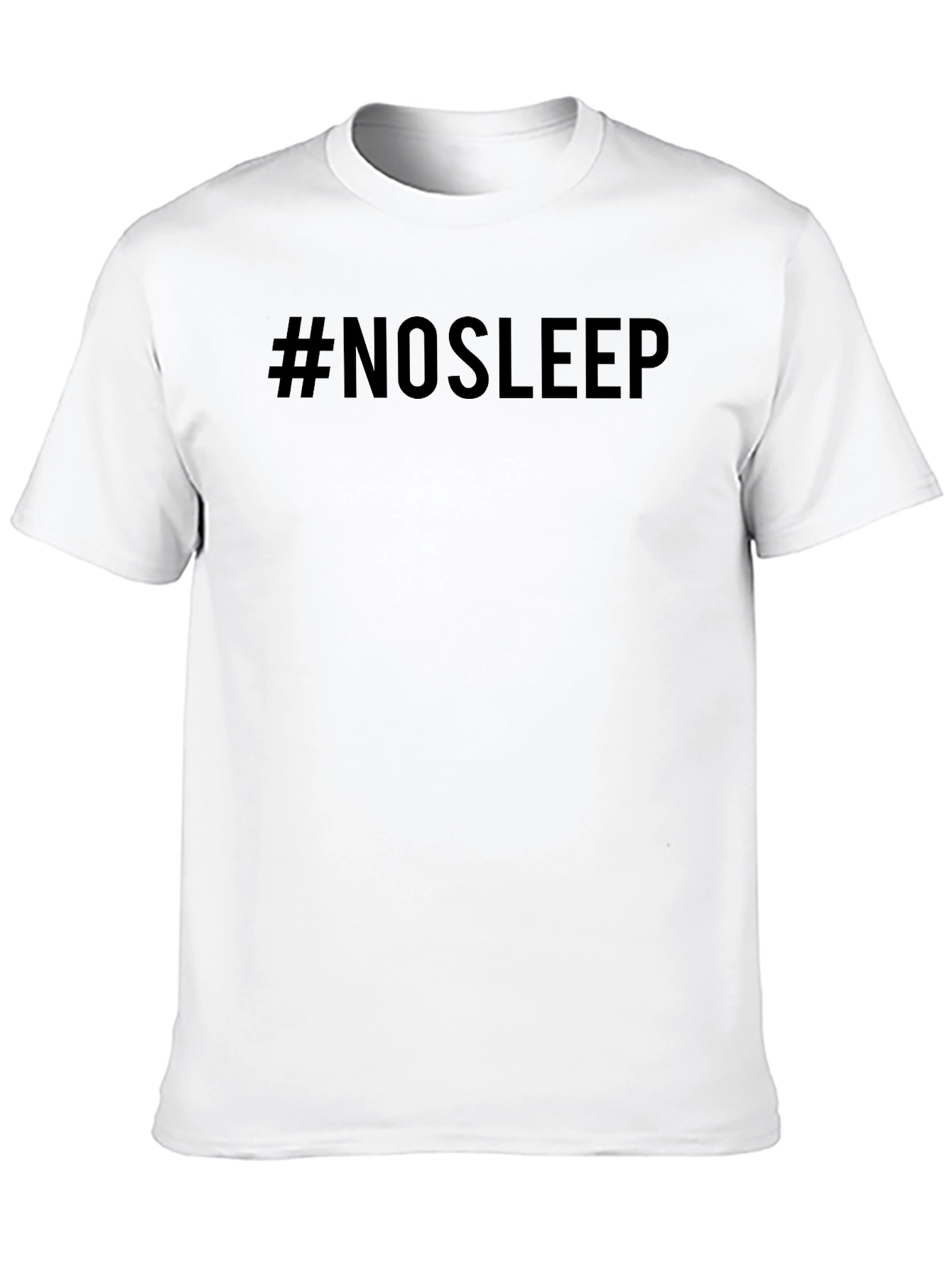 #NOSLEEP Black Graphic Tee - Trendy Slogan T-Shirt