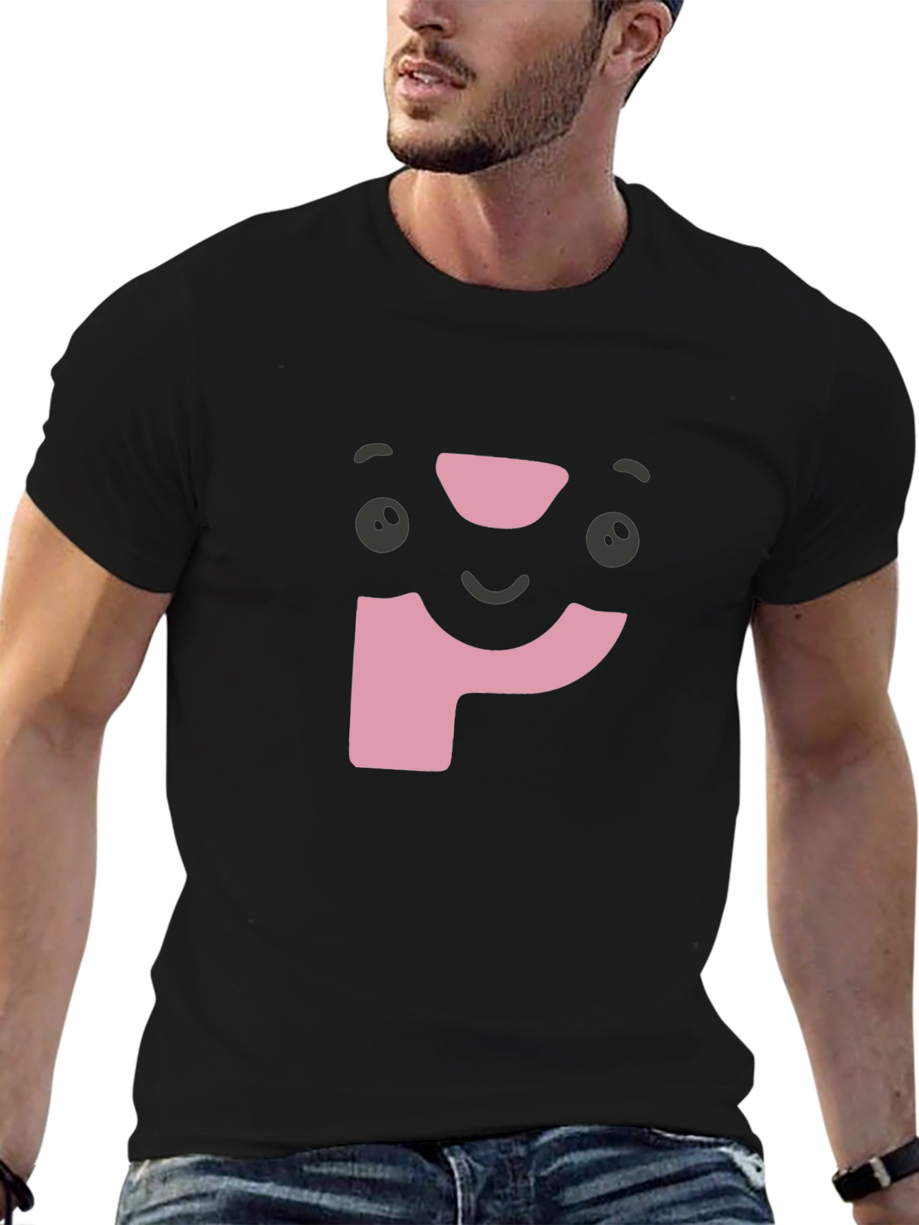 Funky P Character Black T-Shirt