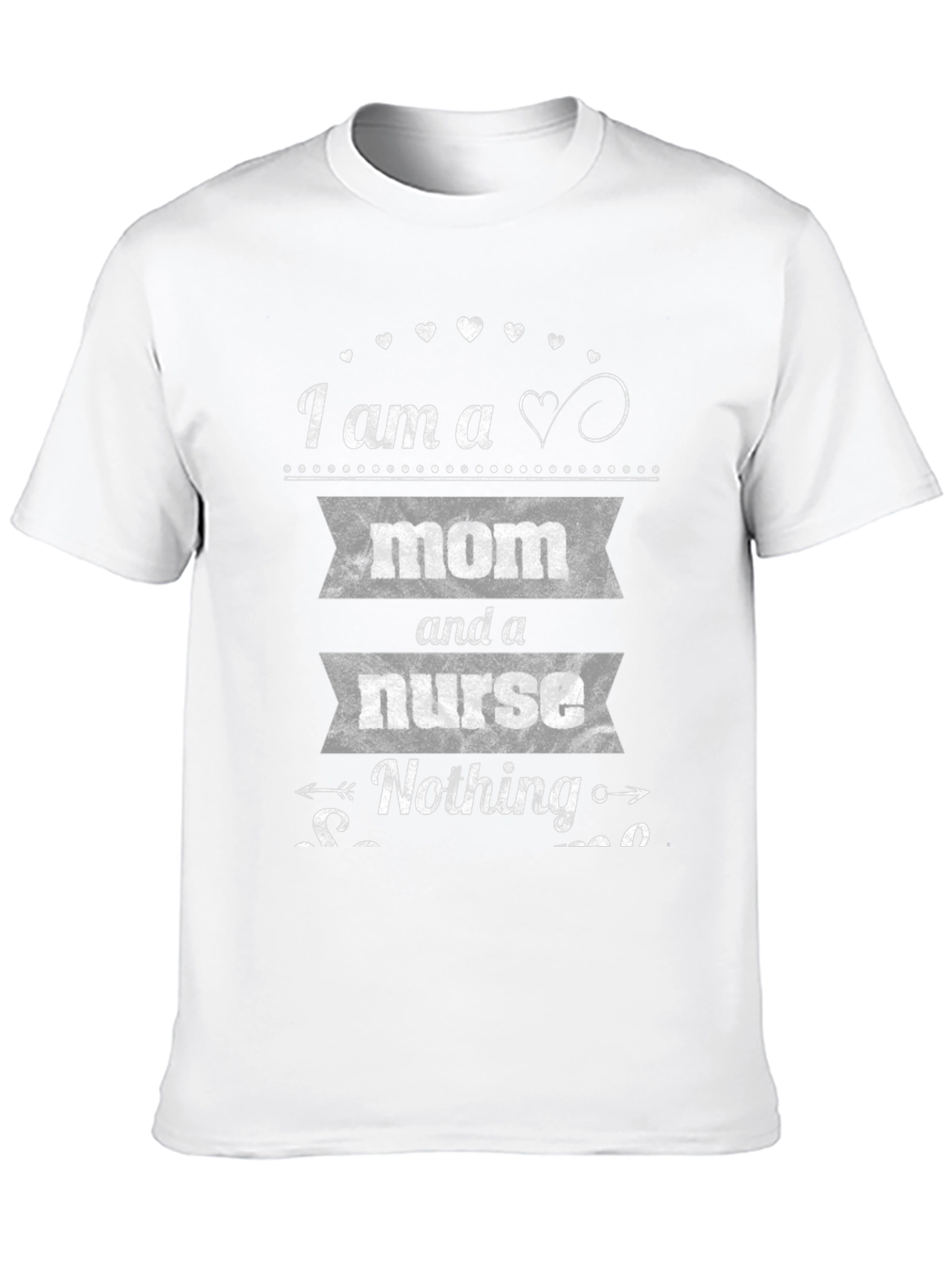 Mom and a Nurse T-Shirt - Black