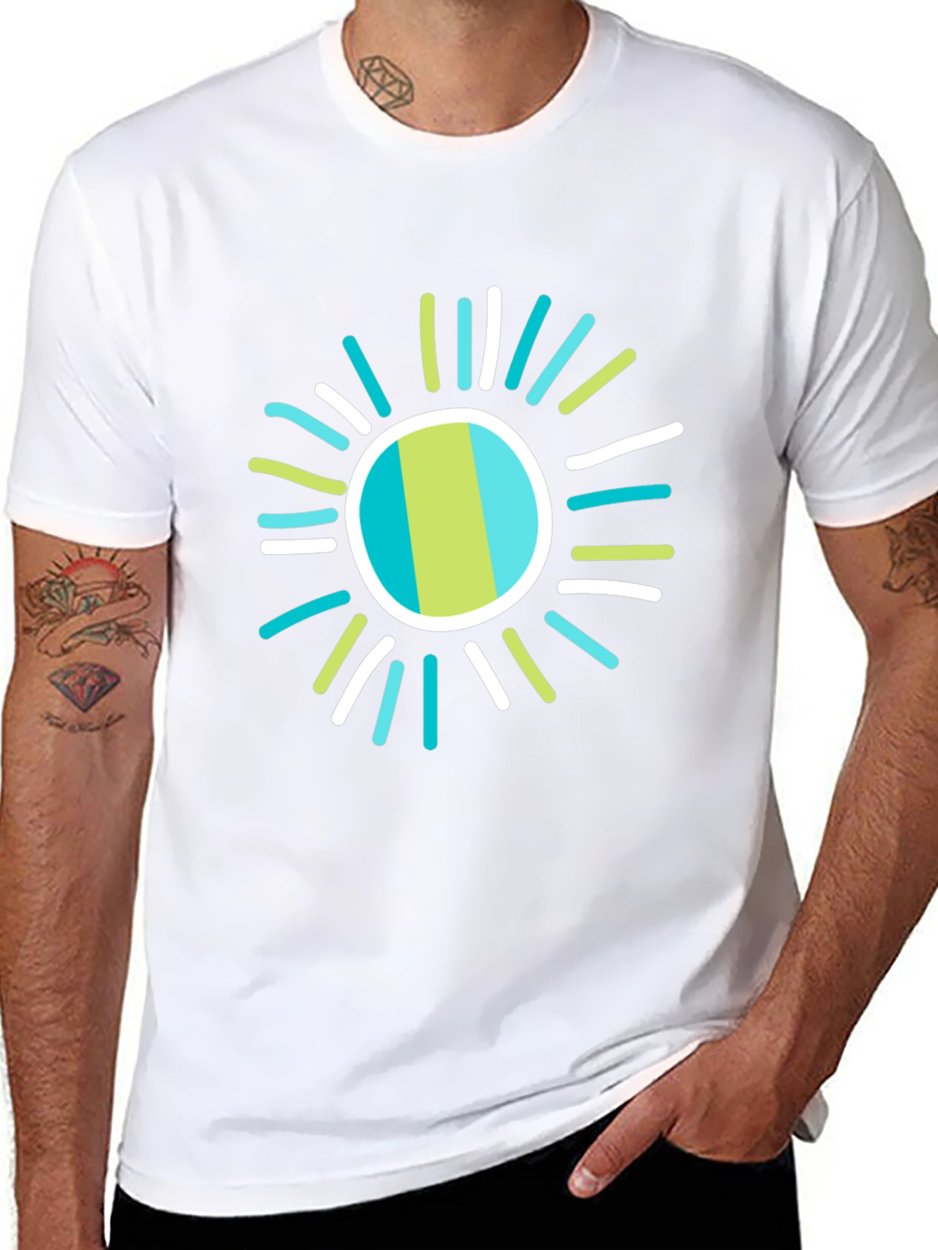 Funky Sun Graphic Tee - Casual Comfort