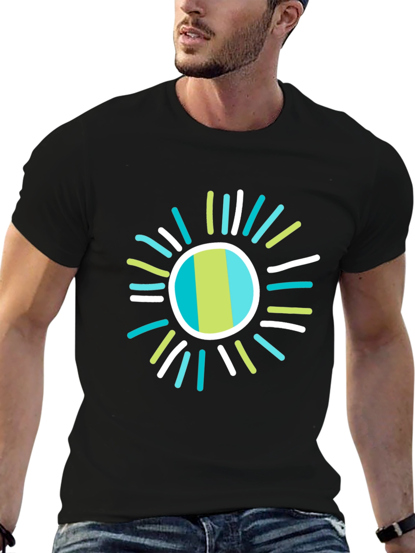 Funky Sun Graphic Tee - Casual Comfort