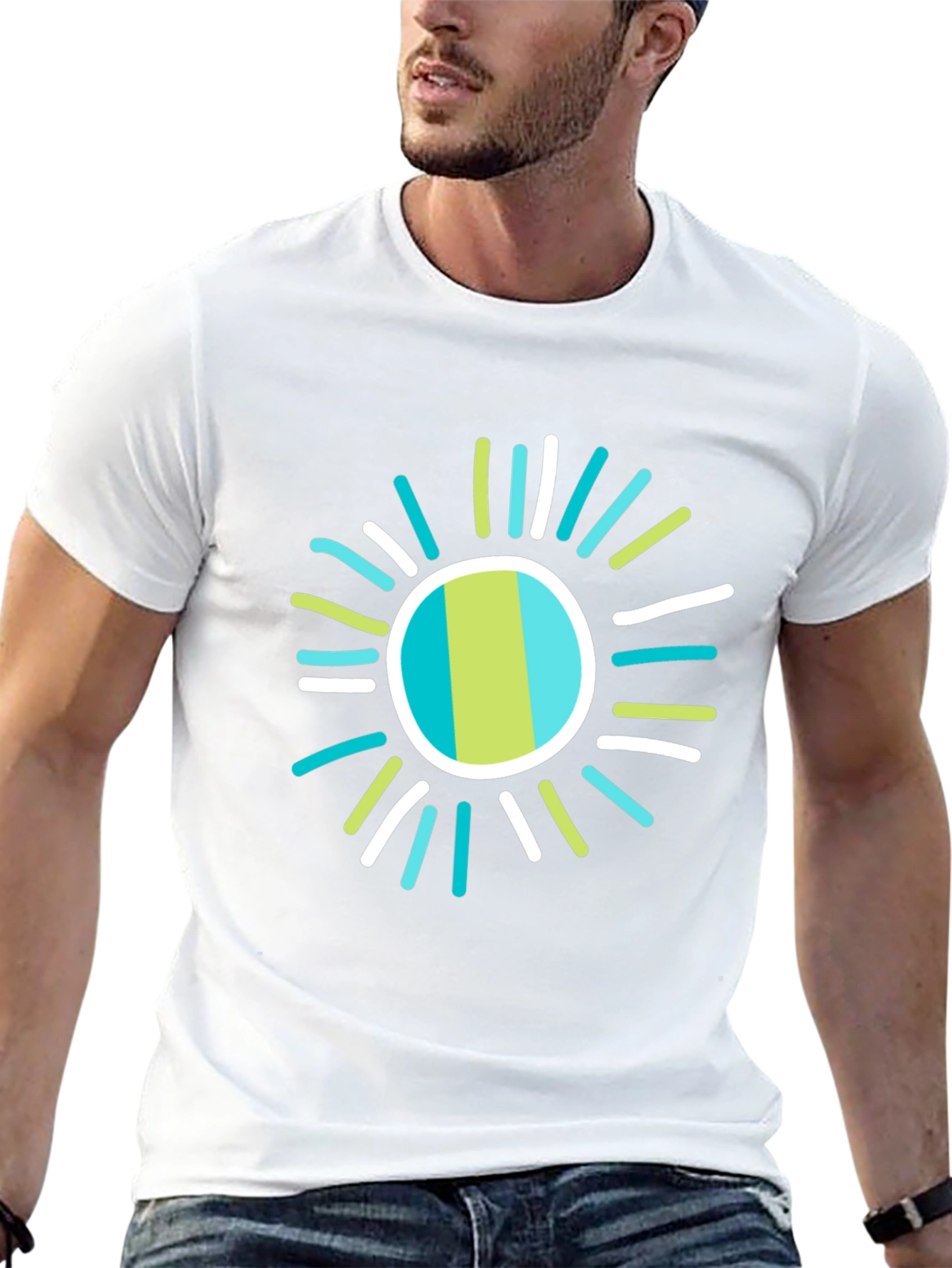 Funky Sun Graphic Tee - Casual Comfort