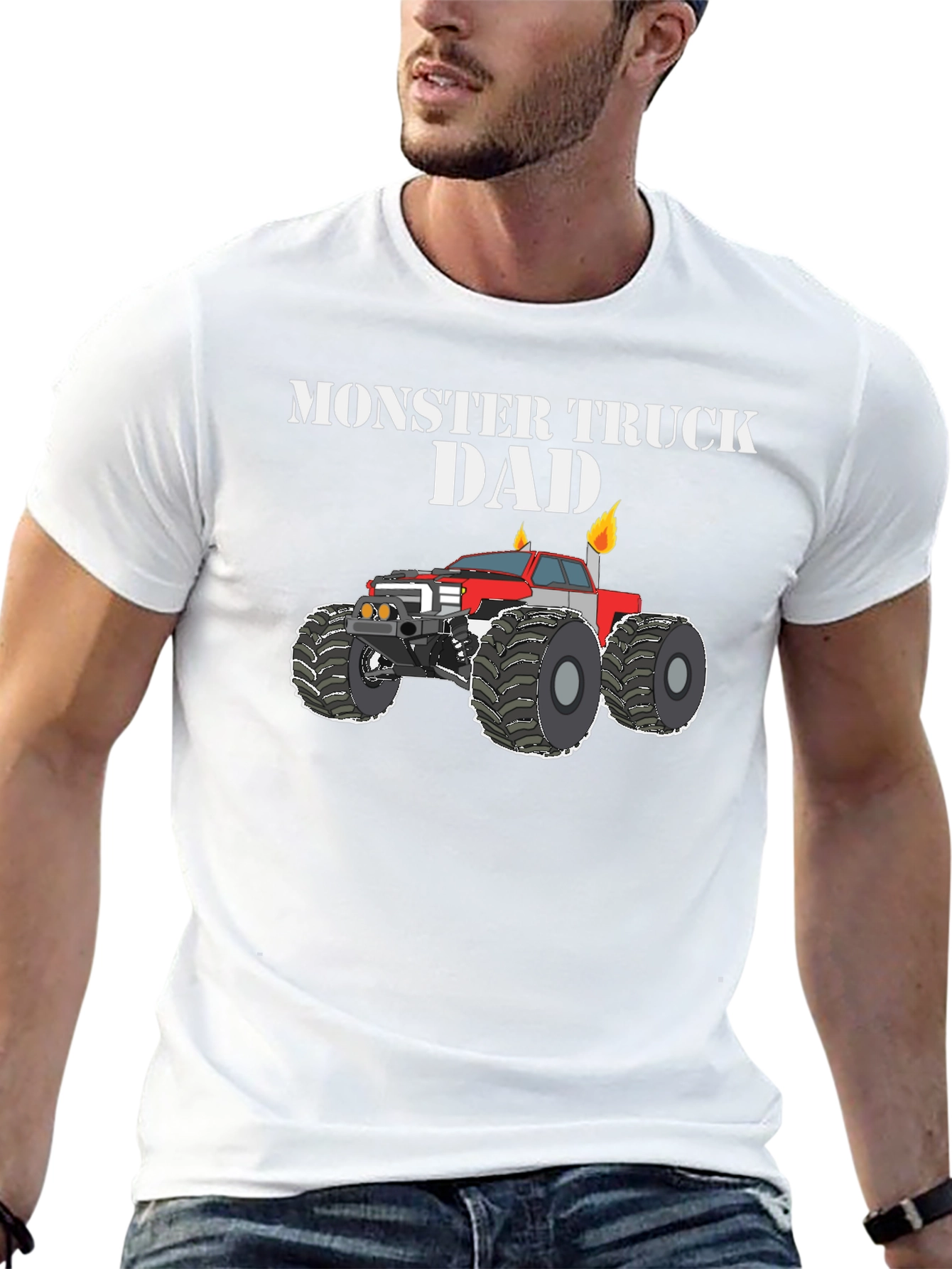 Monster Truck Dad T-Shirt - Black