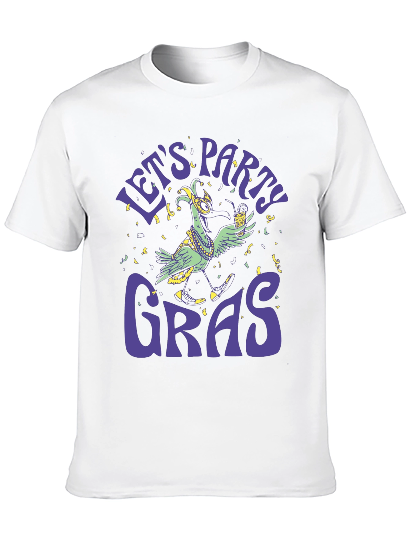 Lets Party Gras Graphic T-Shirt