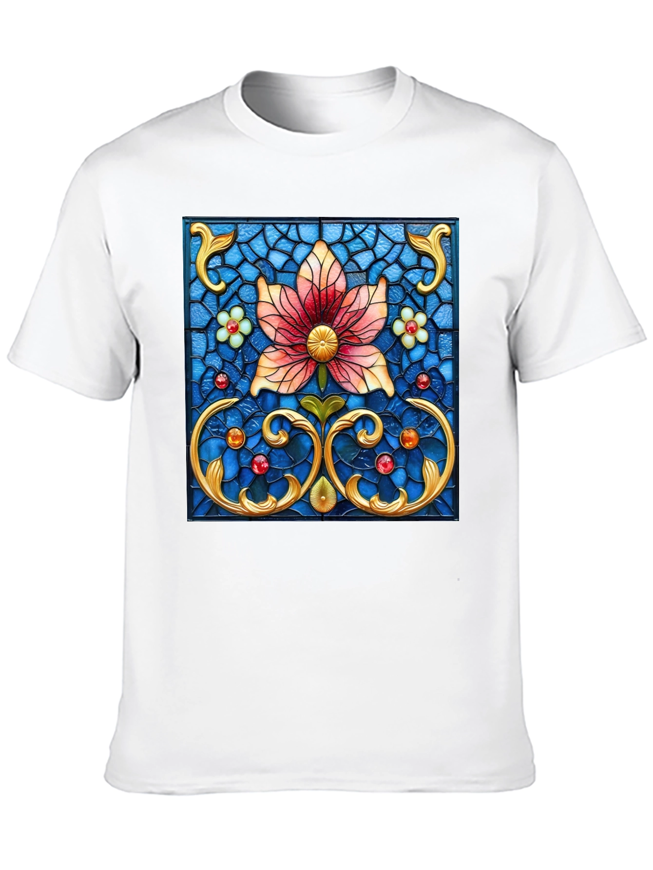 Floral Stained Glass Graphic Tee