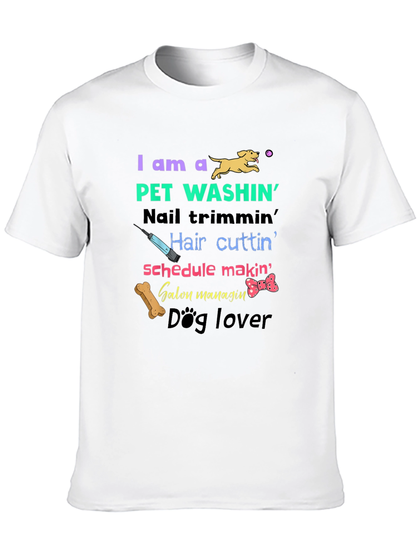 Pet Groomer T-Shirt - Dog Lover Pet Washin