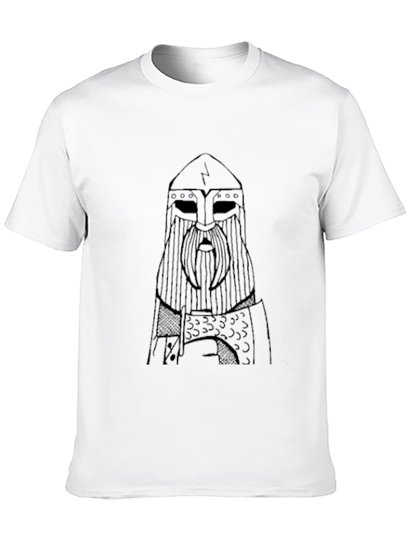 Viking Warrior Graphic Tee - Black