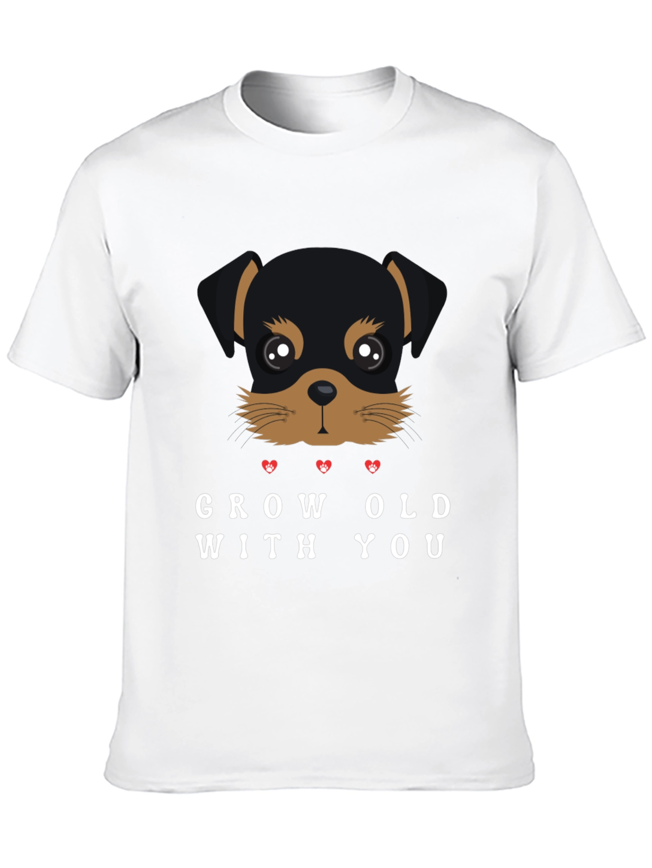 Grow Old With You Rottweiler Graphic Tee