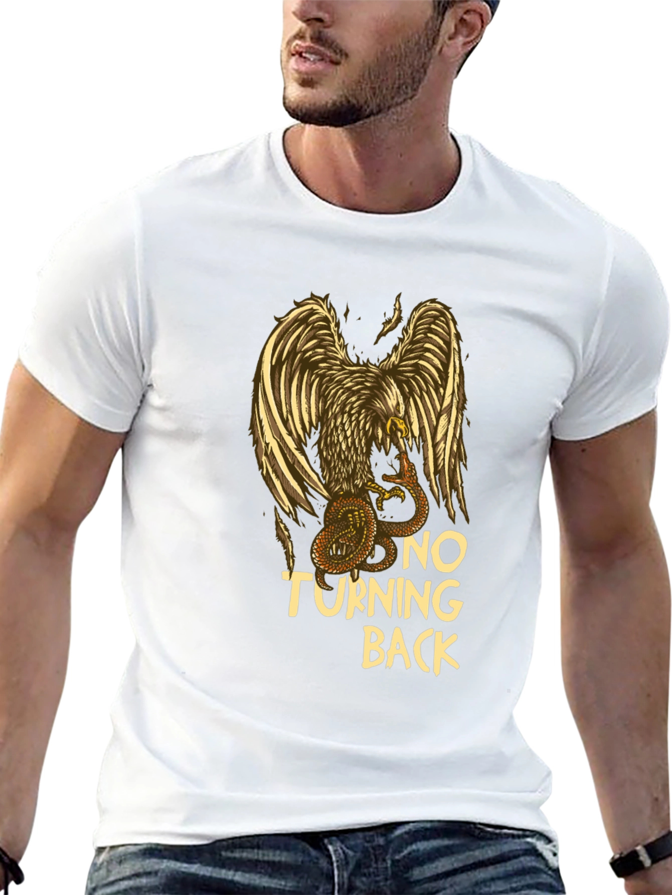 No Turning Back Eagle Graphic Tee