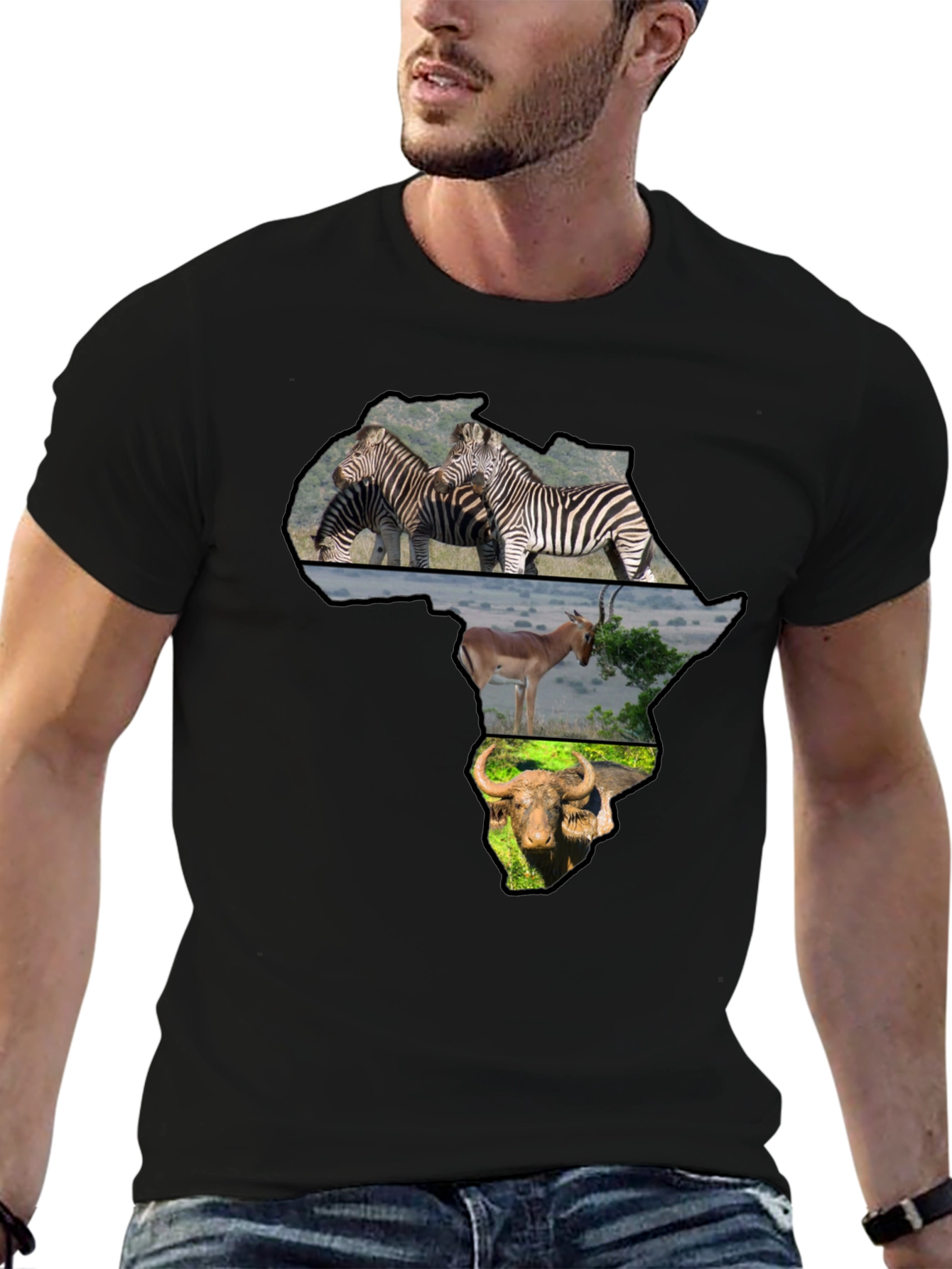 African Animals Graphic T-Shirt