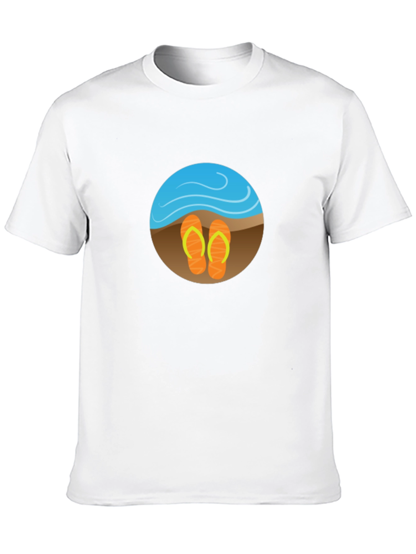 Beach Vibes Graphic Tee - Mens Black T-Shirt