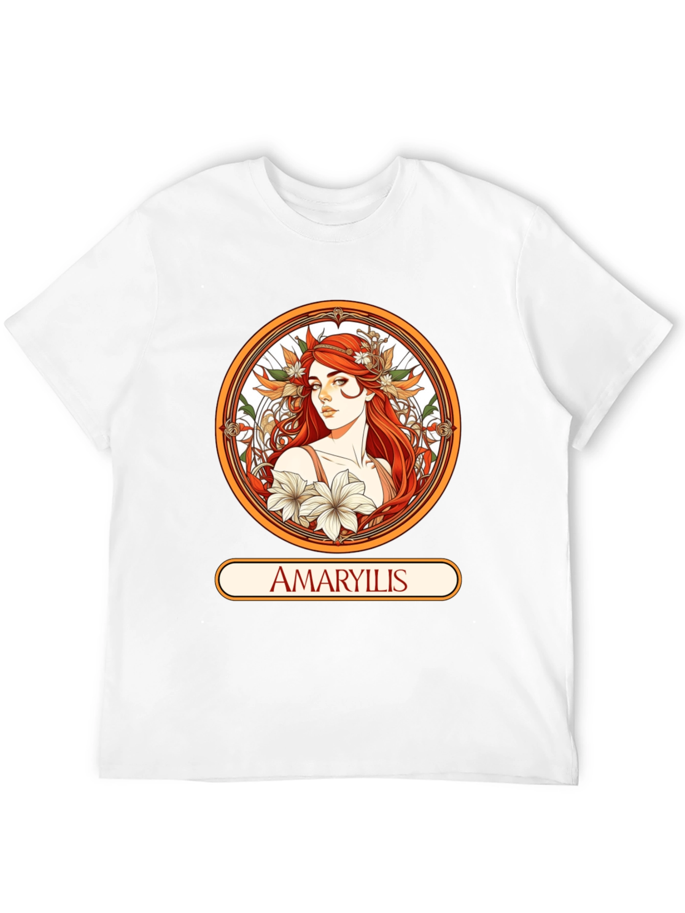 Amaryllis Woman Black T-shirt