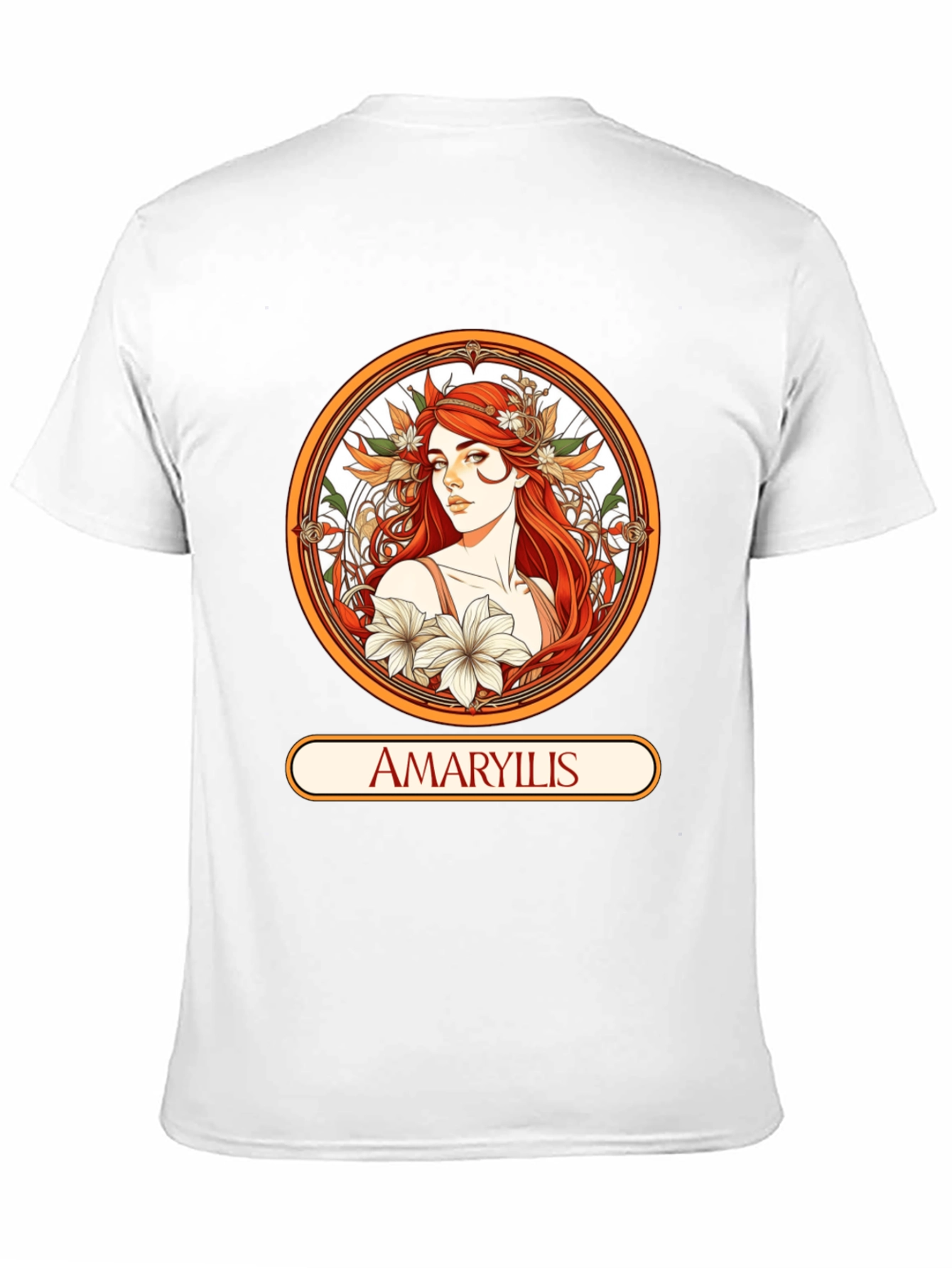 Amaryllis Woman Black T-shirt