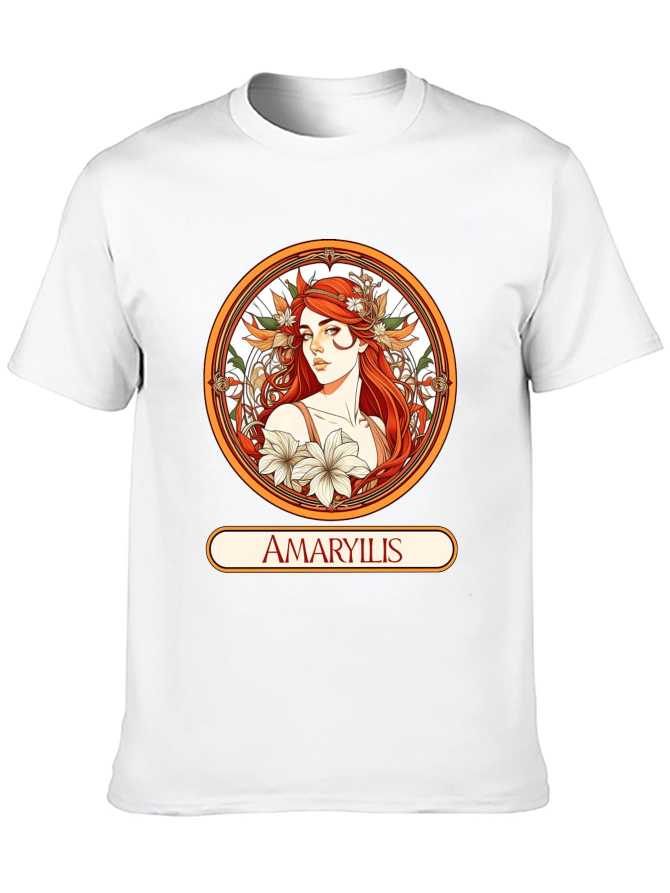 Amaryllis Woman Black T-shirt