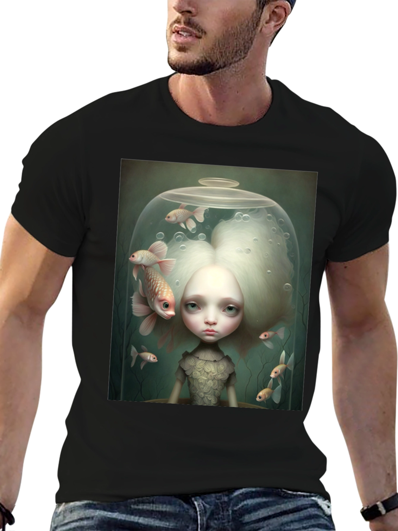 Fishbowl Art Graphic Tee