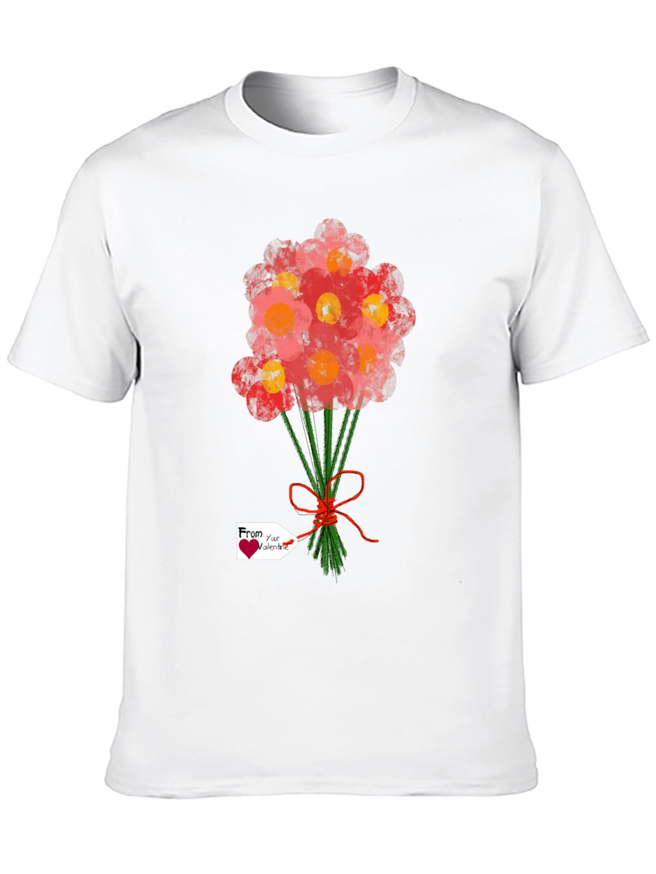 Floral Bouquet T-Shirt - Valentines Gift