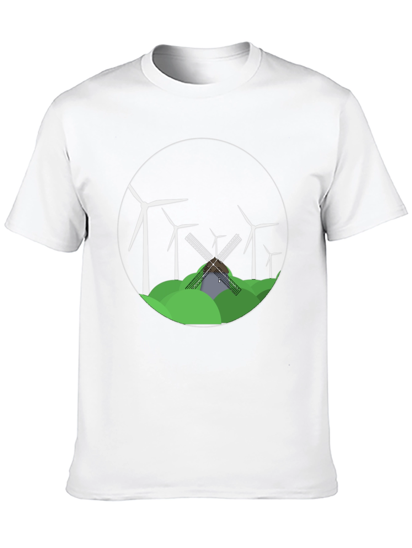Windmill Graphic Tee - Eco-Friendly Design