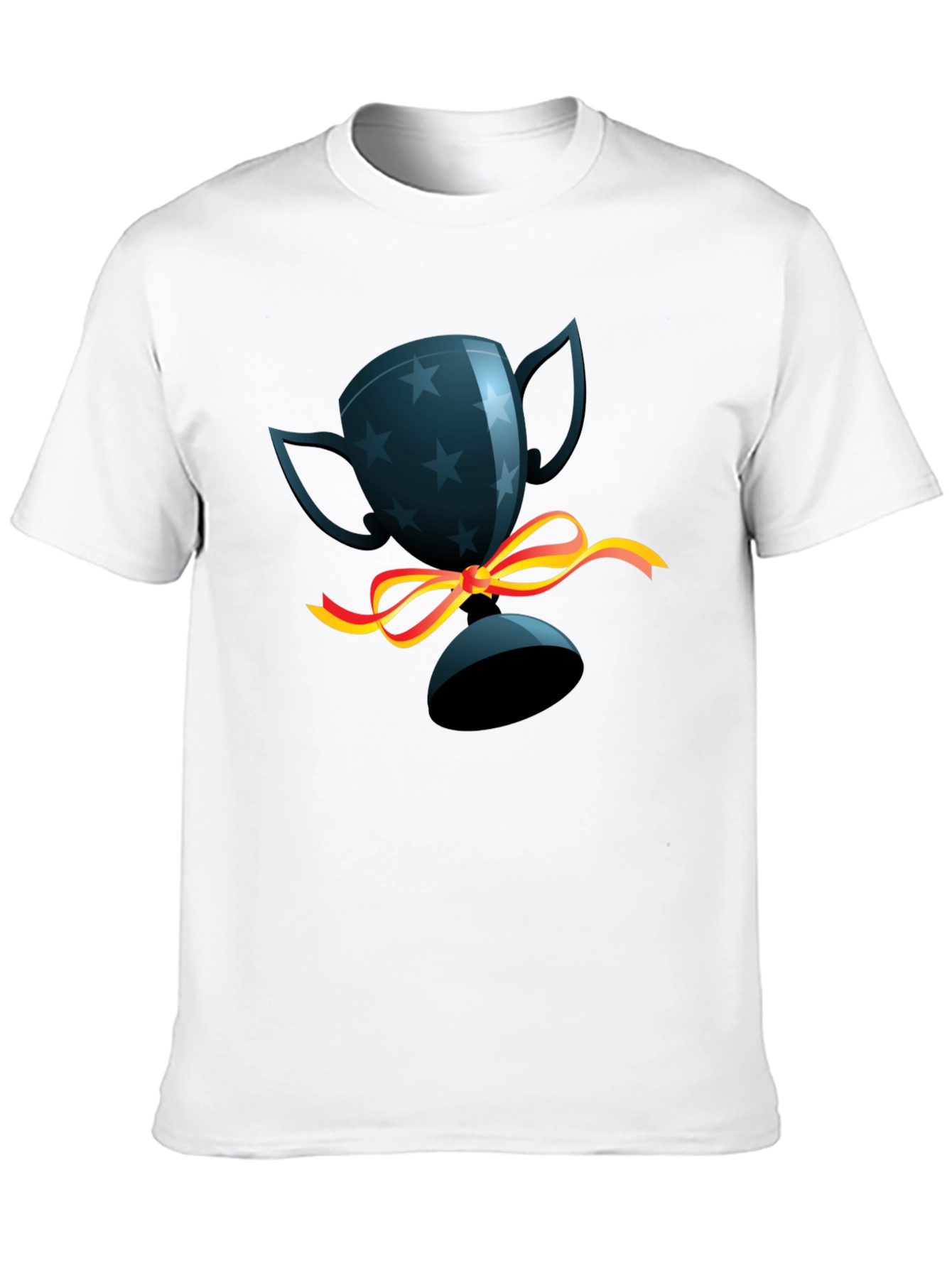 Black Trophy Graphic Tee - Mens Casual Shirt