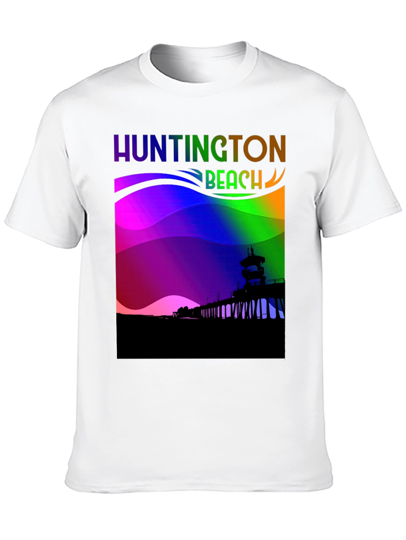 Huntington Beach Rainbow T-Shirt
