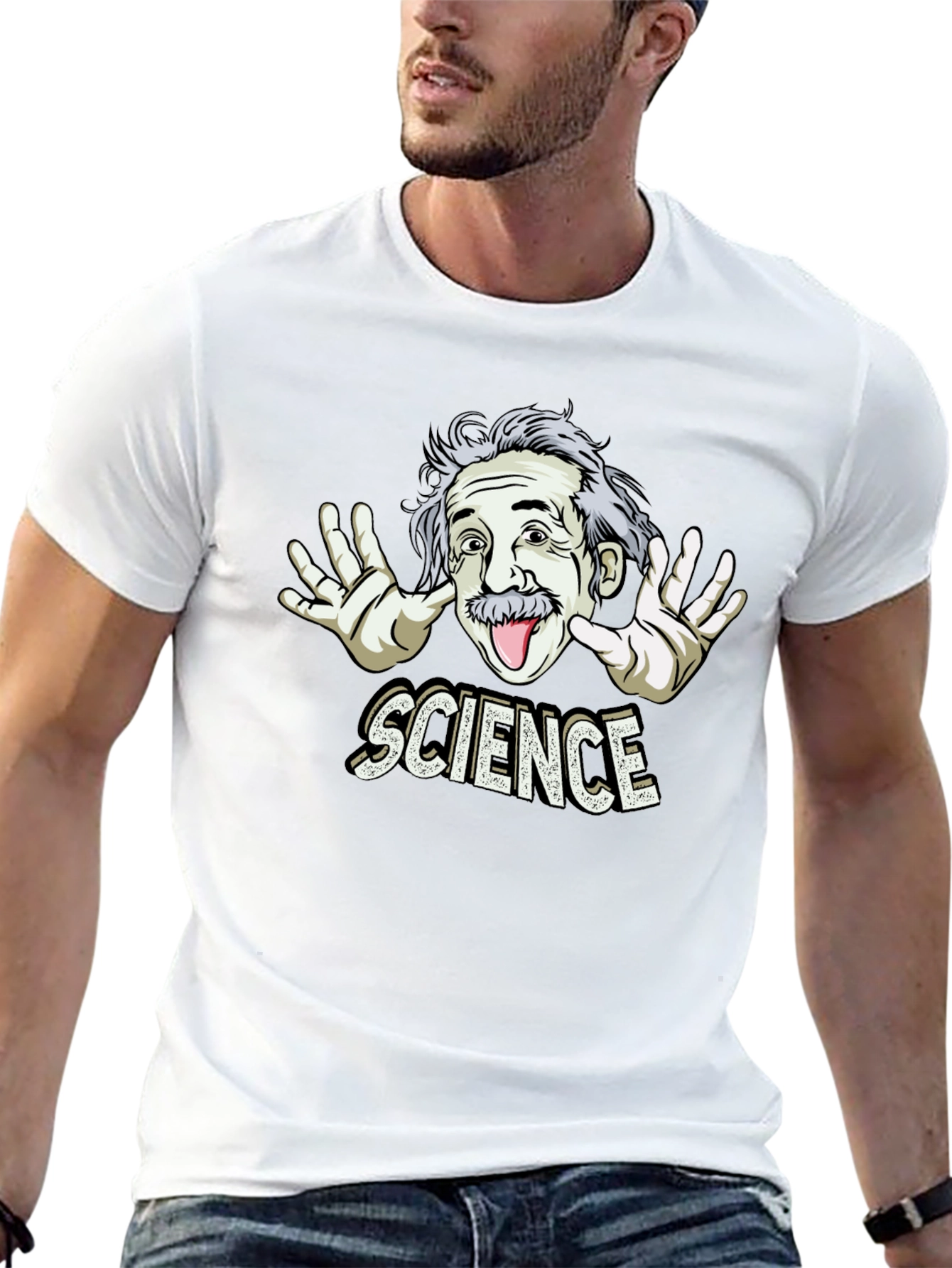 Science Einstein Graphic Tee
