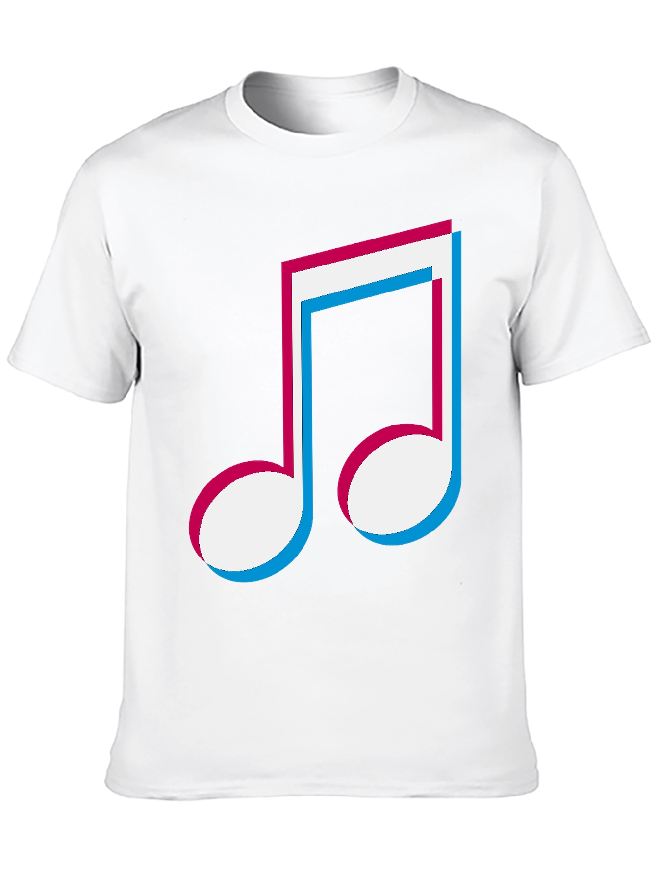 Musical Note Graphic Tee - Black T-Shirt