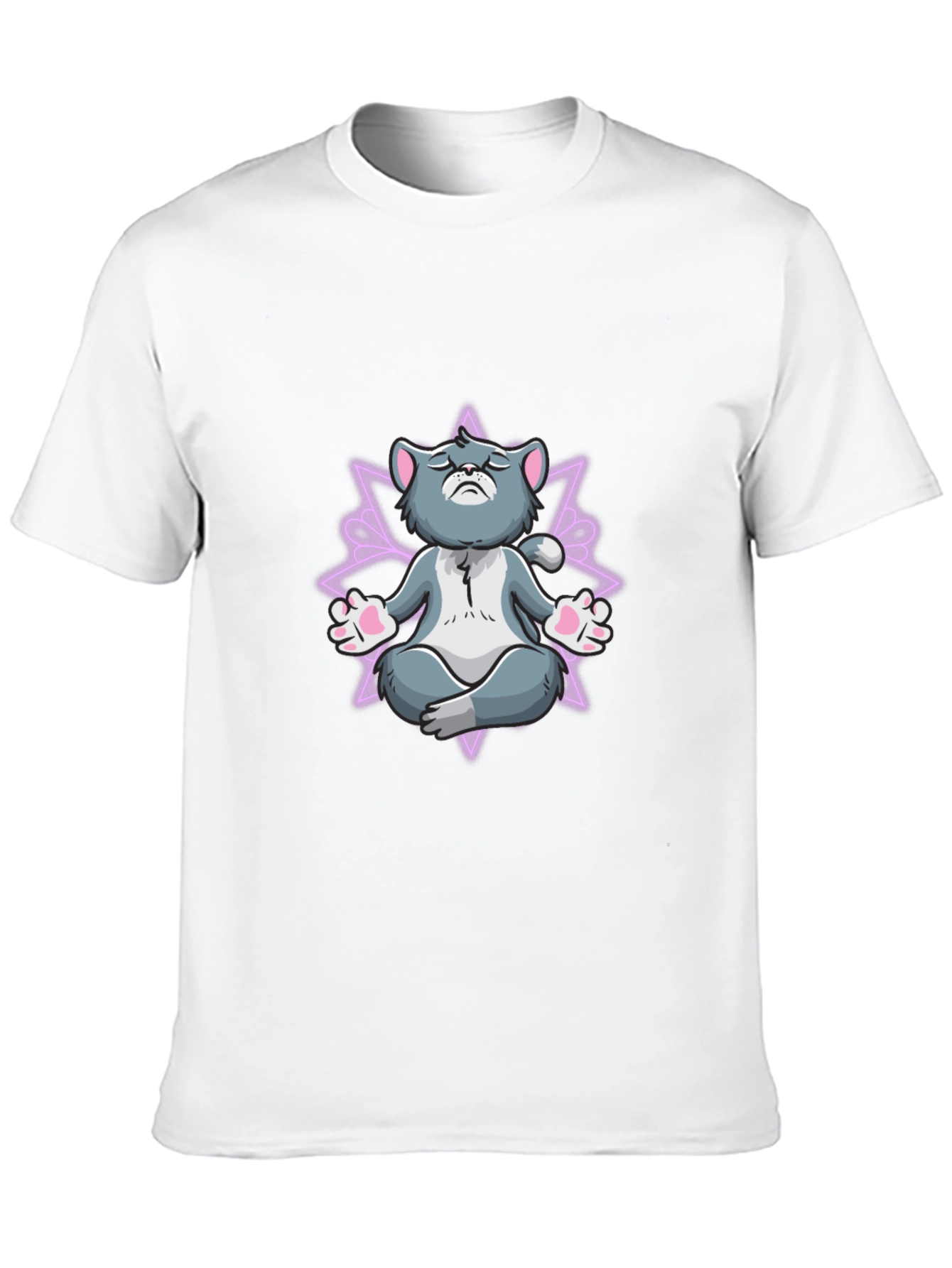 Zen Cat T-Shirt - Meditating Feline