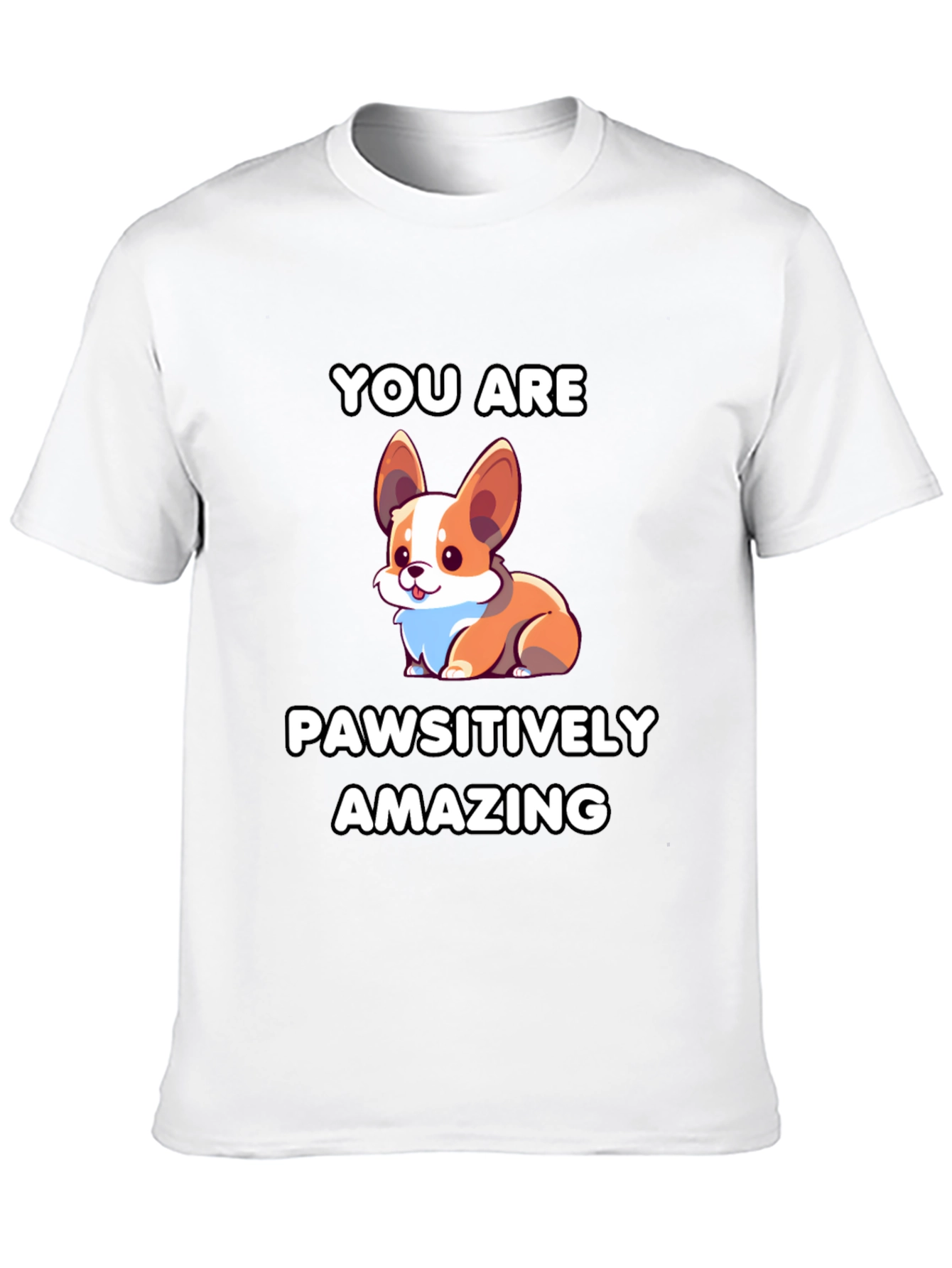 Pawsitively Amazing Corgi Graphic Tee