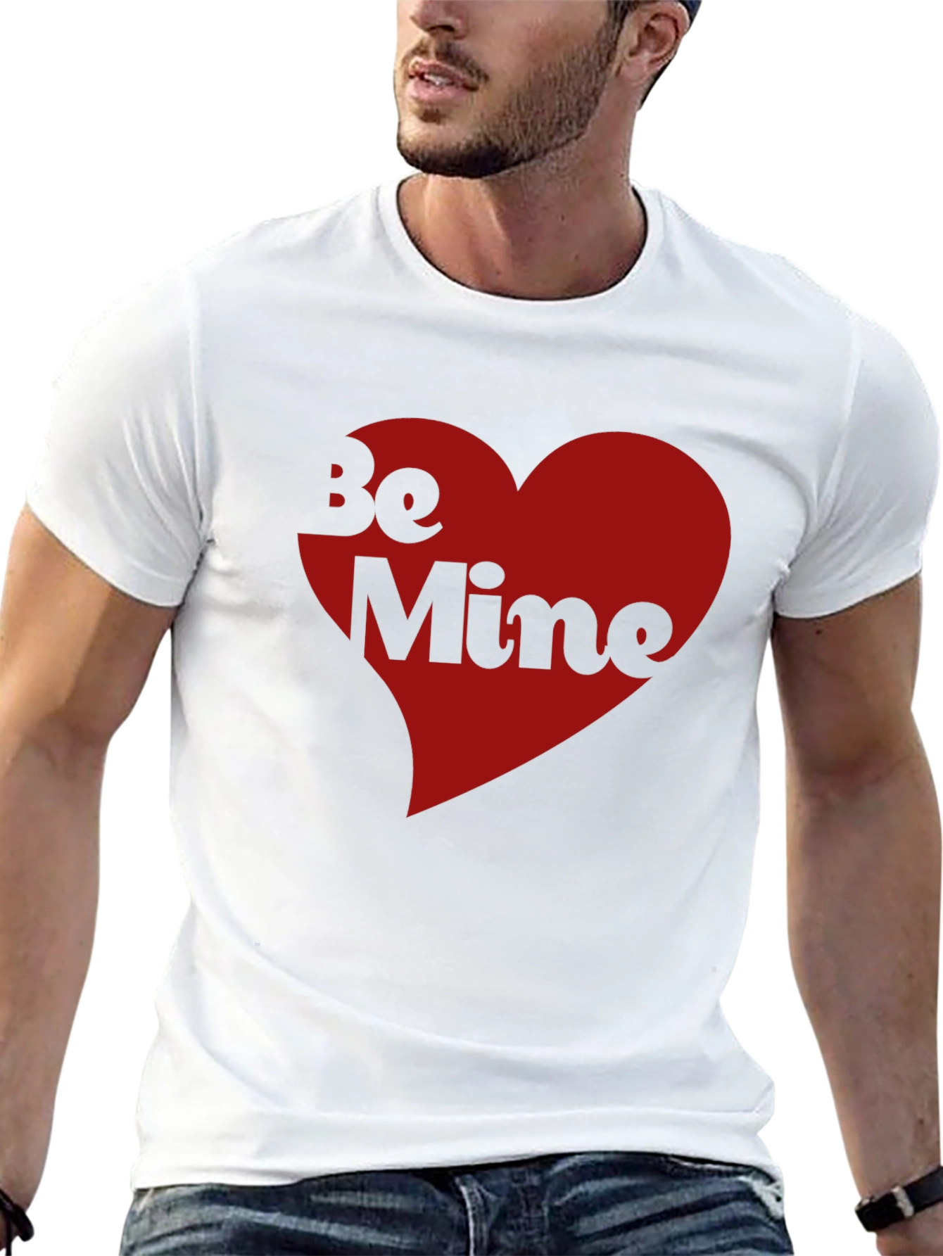 Be Mine Heart Graphic Tee - Valentines Day Shirt