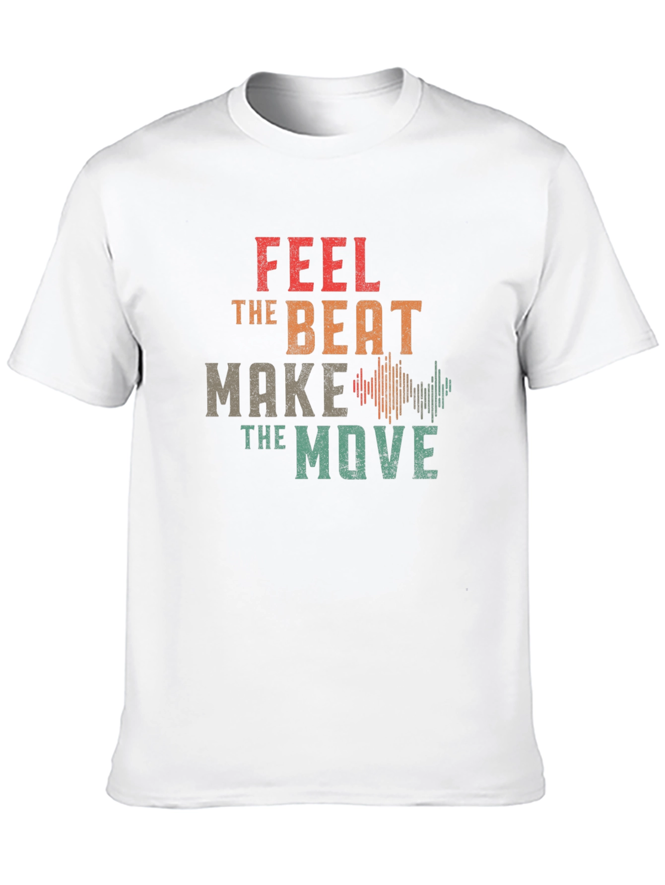 Feel the Beat Graphic T-Shirt - Black