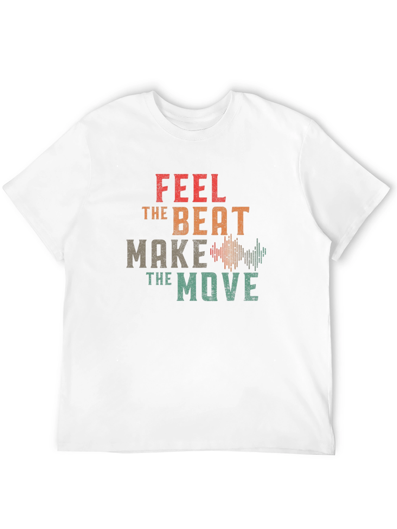 Feel the Beat Graphic T-Shirt - Black