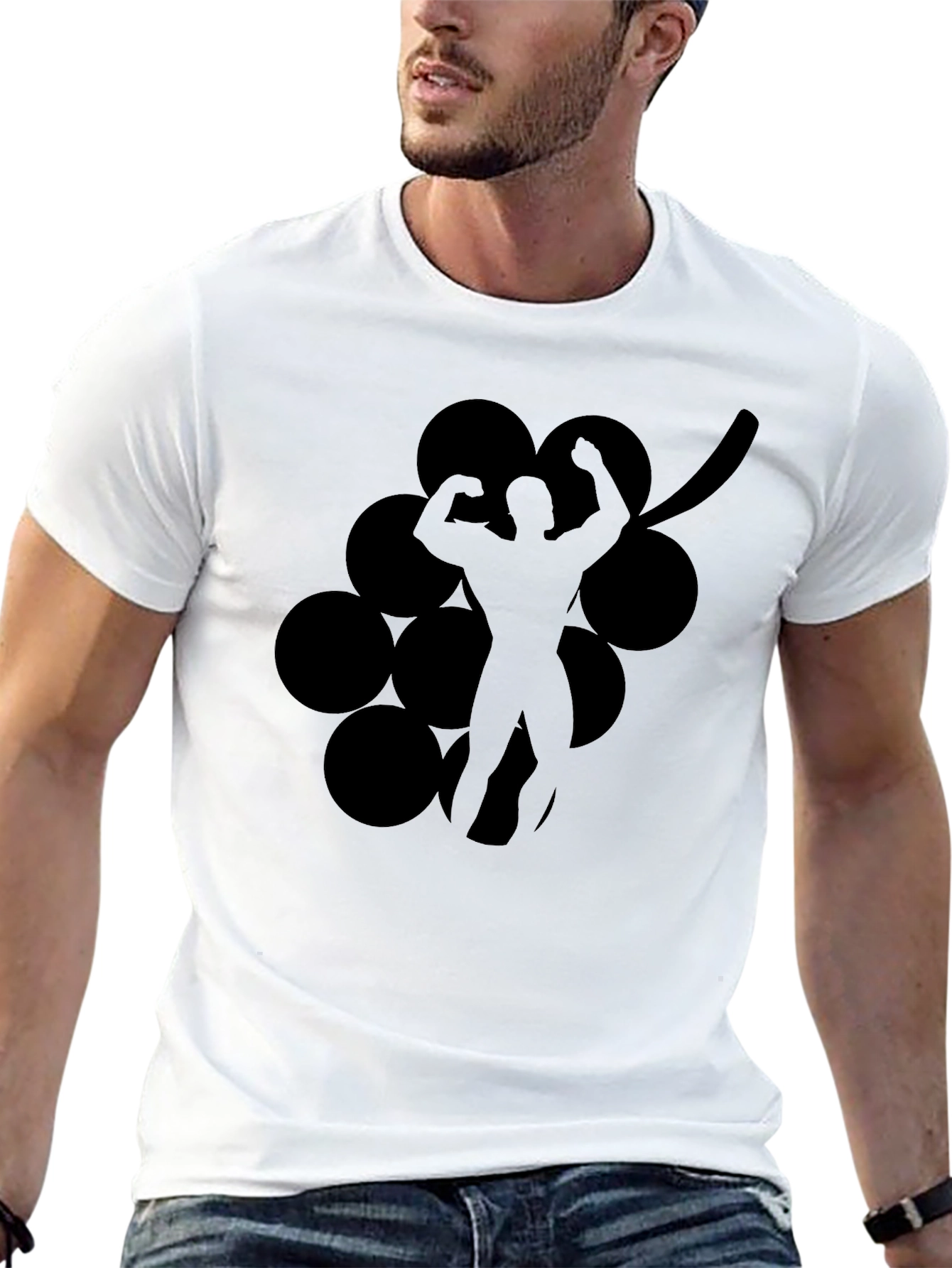 Grape Muscle Tee - Black T-Shirt