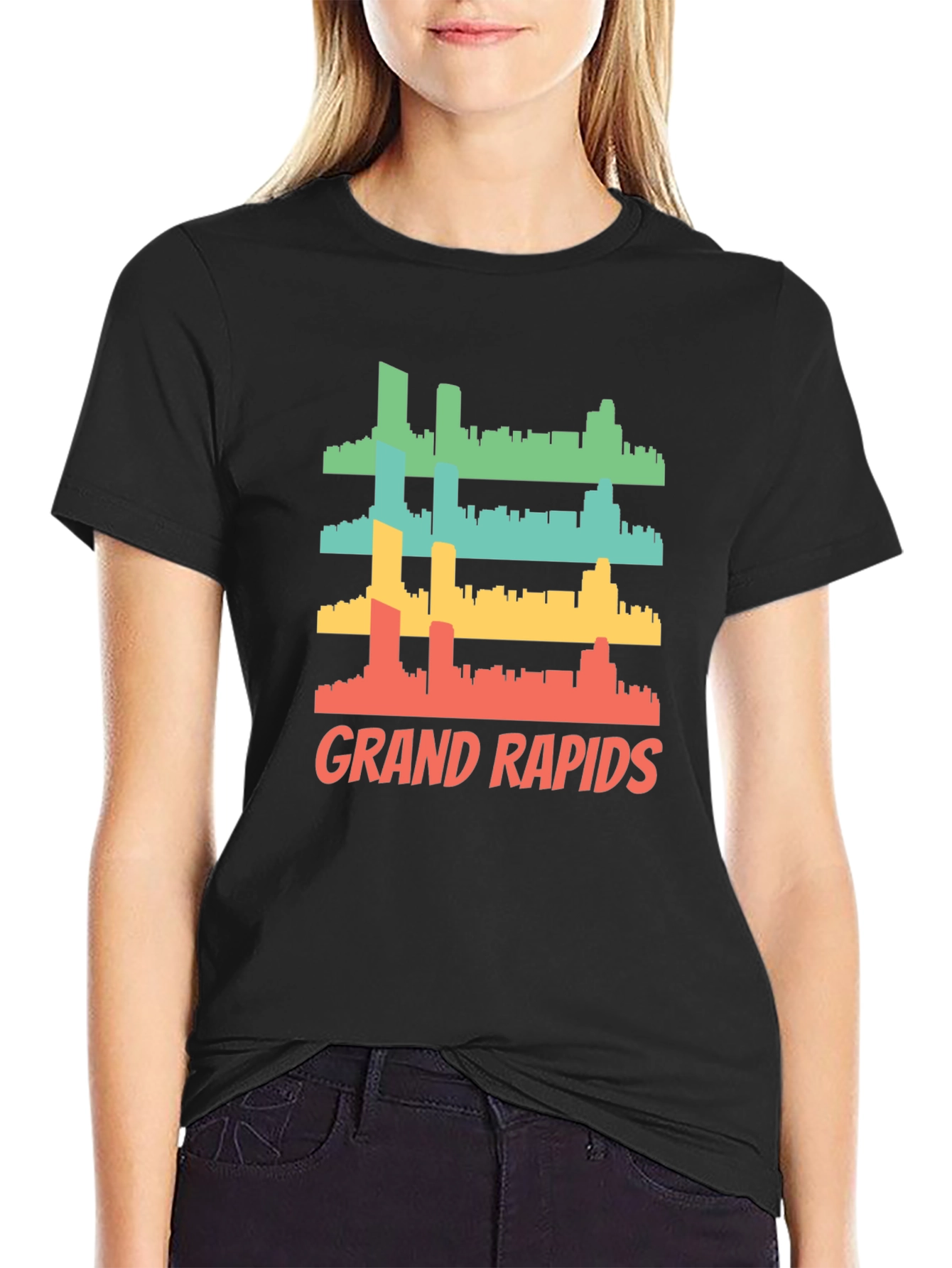 Grand Rapids Retro Skyline T-Shirt