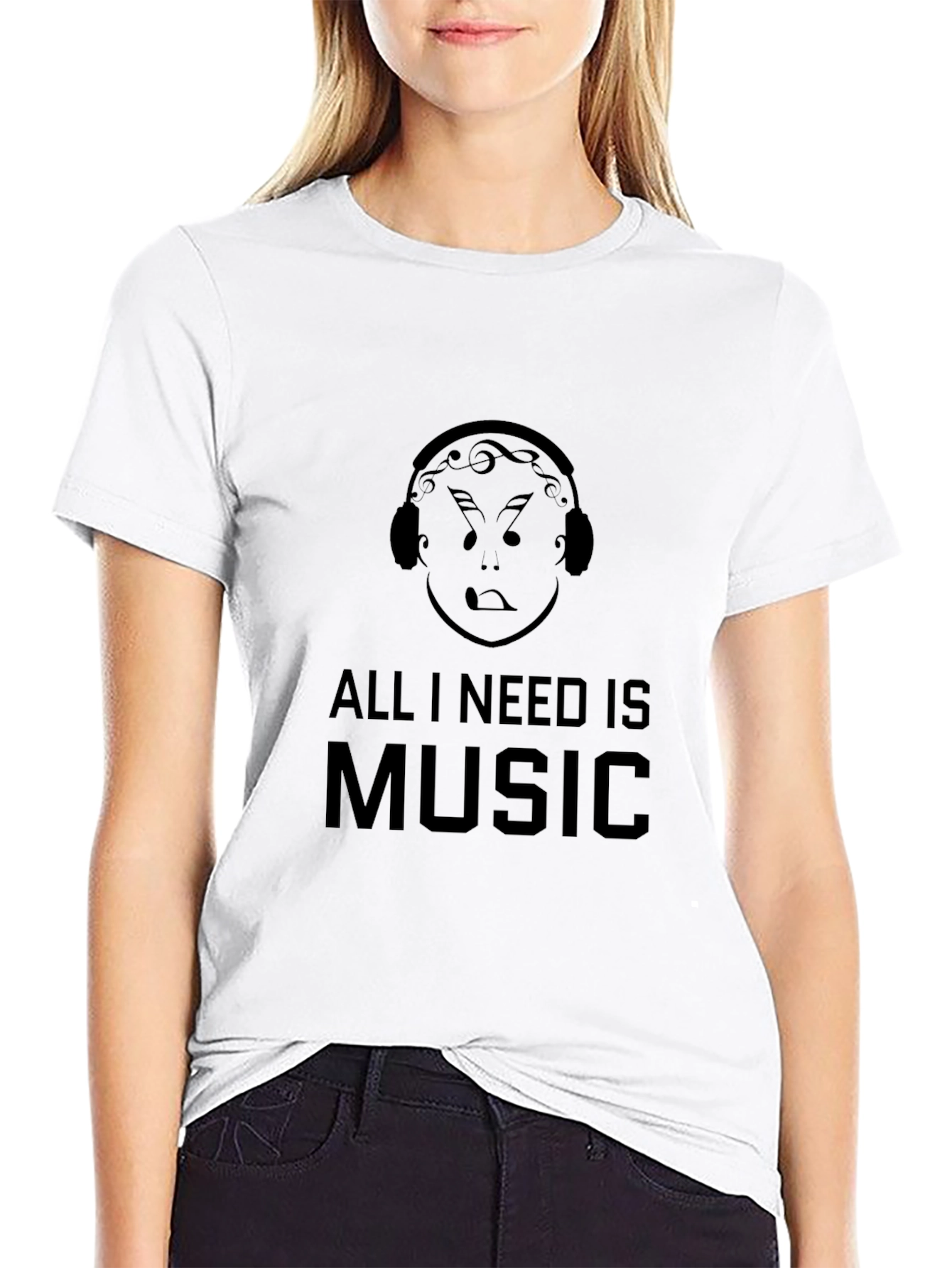 All I Need is Music Graphic T-Shirt