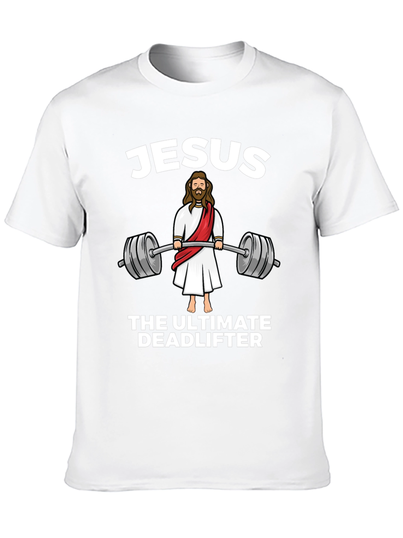 Jesus The Ultimate Deadlifter Black T-Shirt
